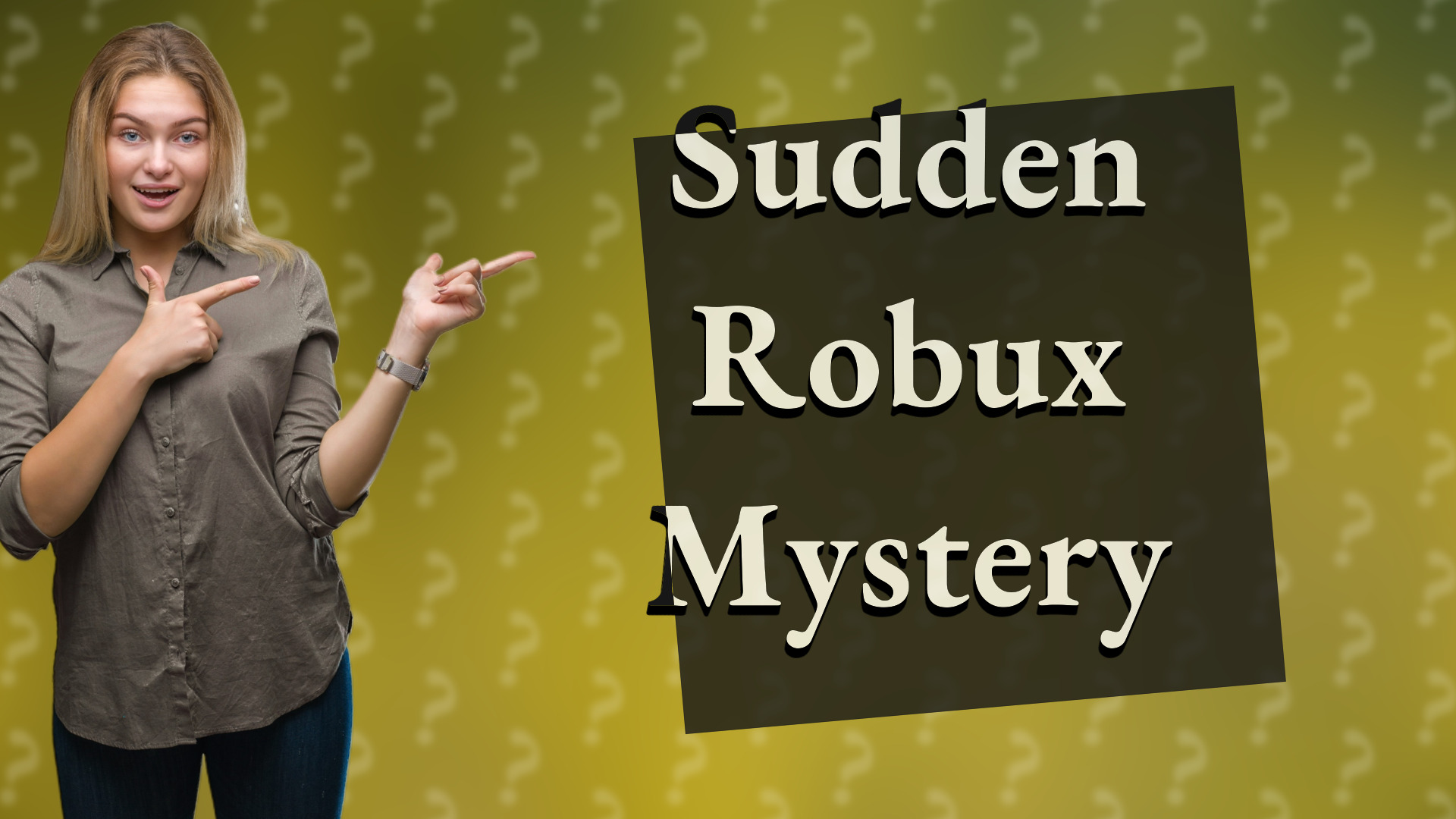 Sudden Robux Mystery