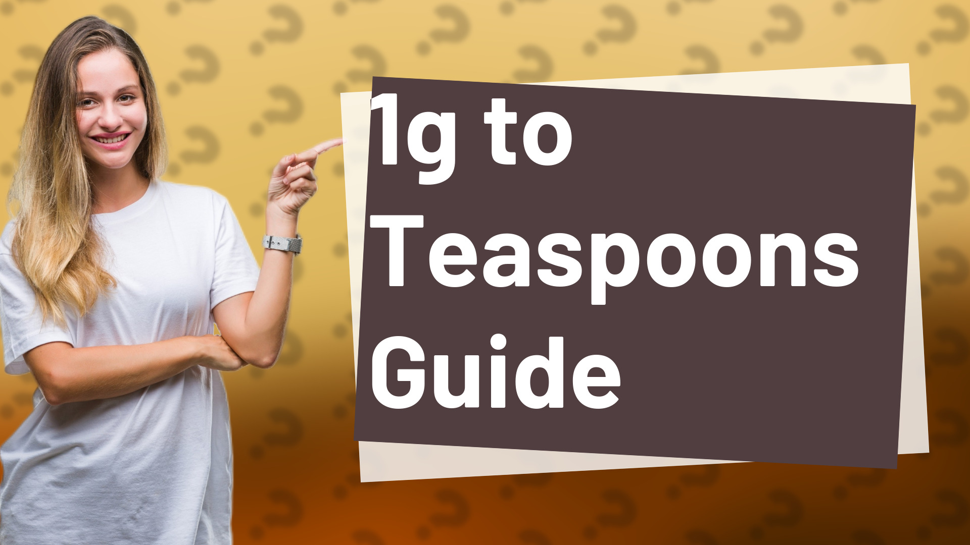 1g to Teaspoons Guide