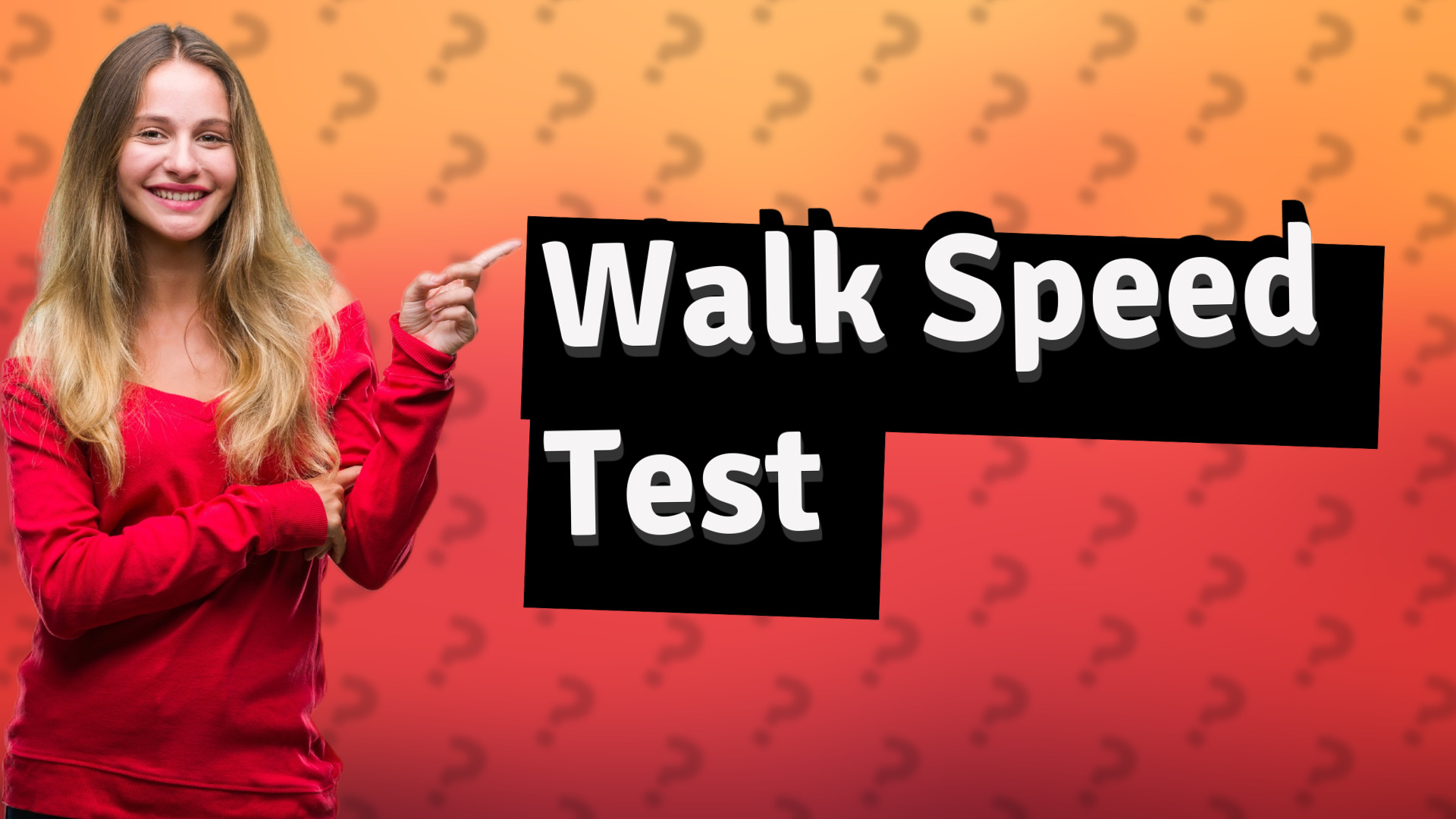 Walk Speed Test