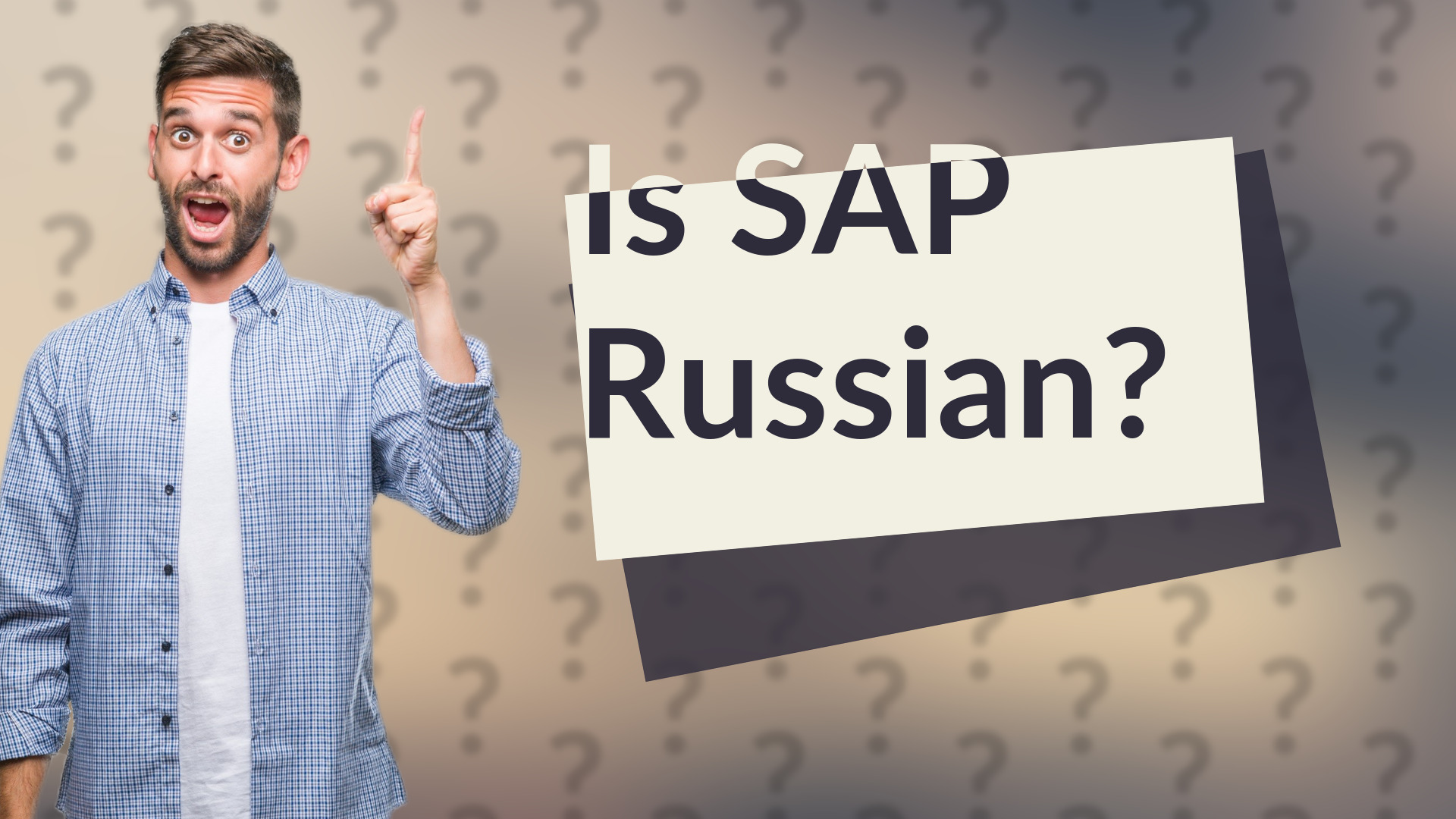 Is SAP Russian?