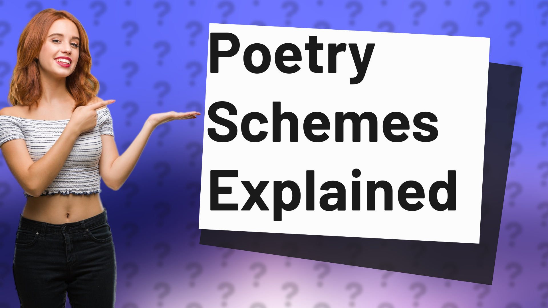 Poetry Schemes Explained