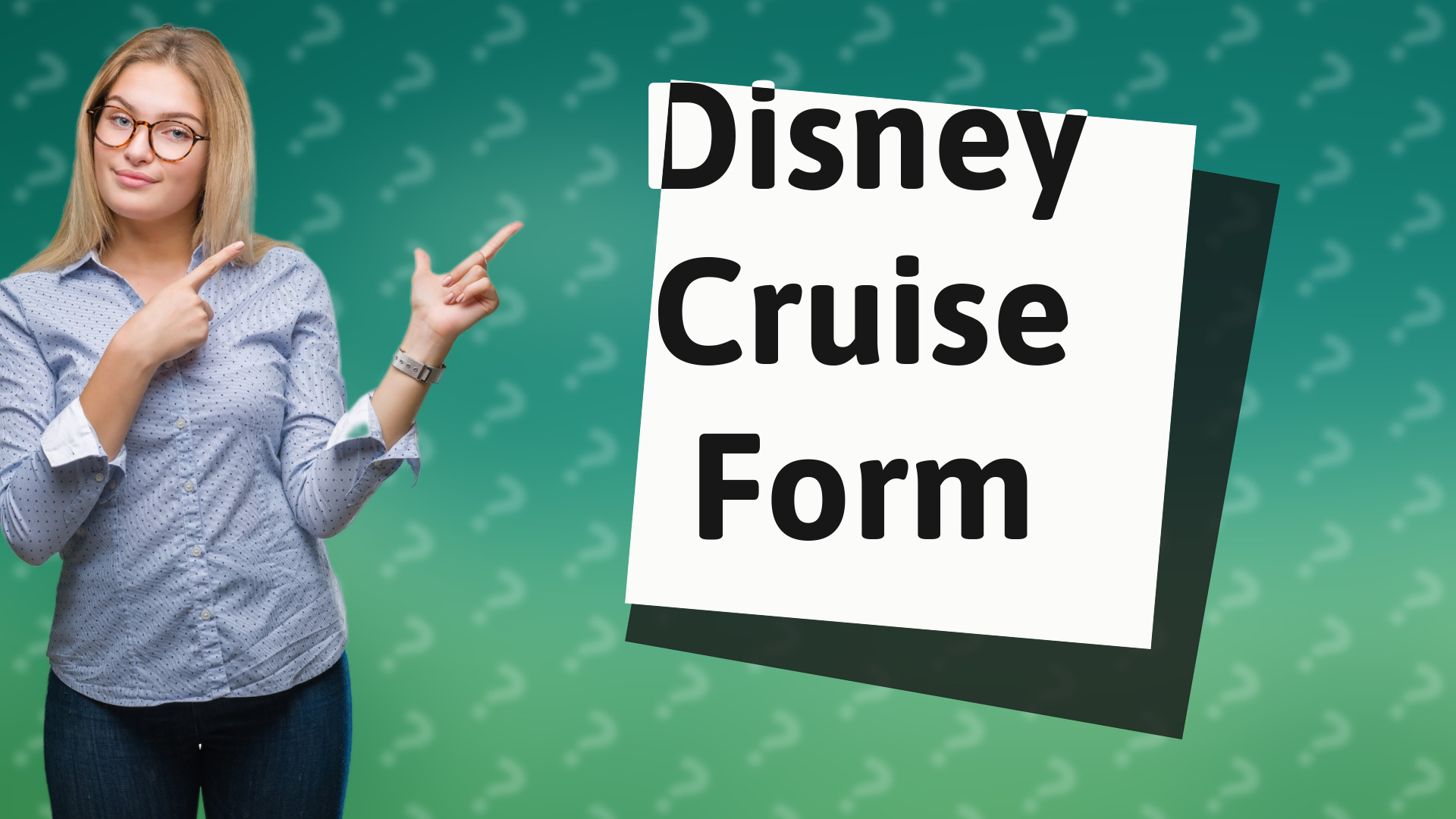 Disney Cruise Form