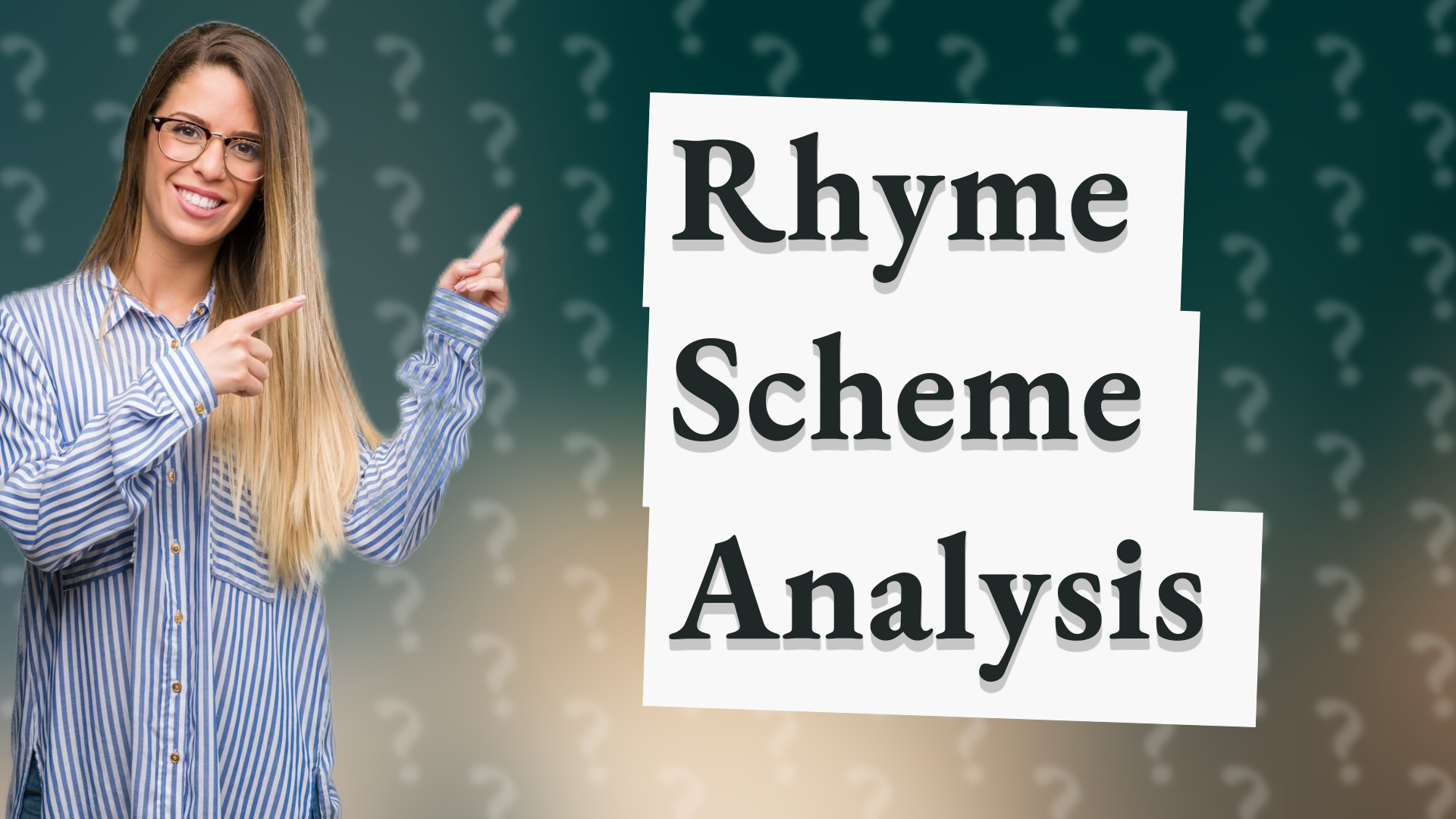 Rhyme Scheme Analysis