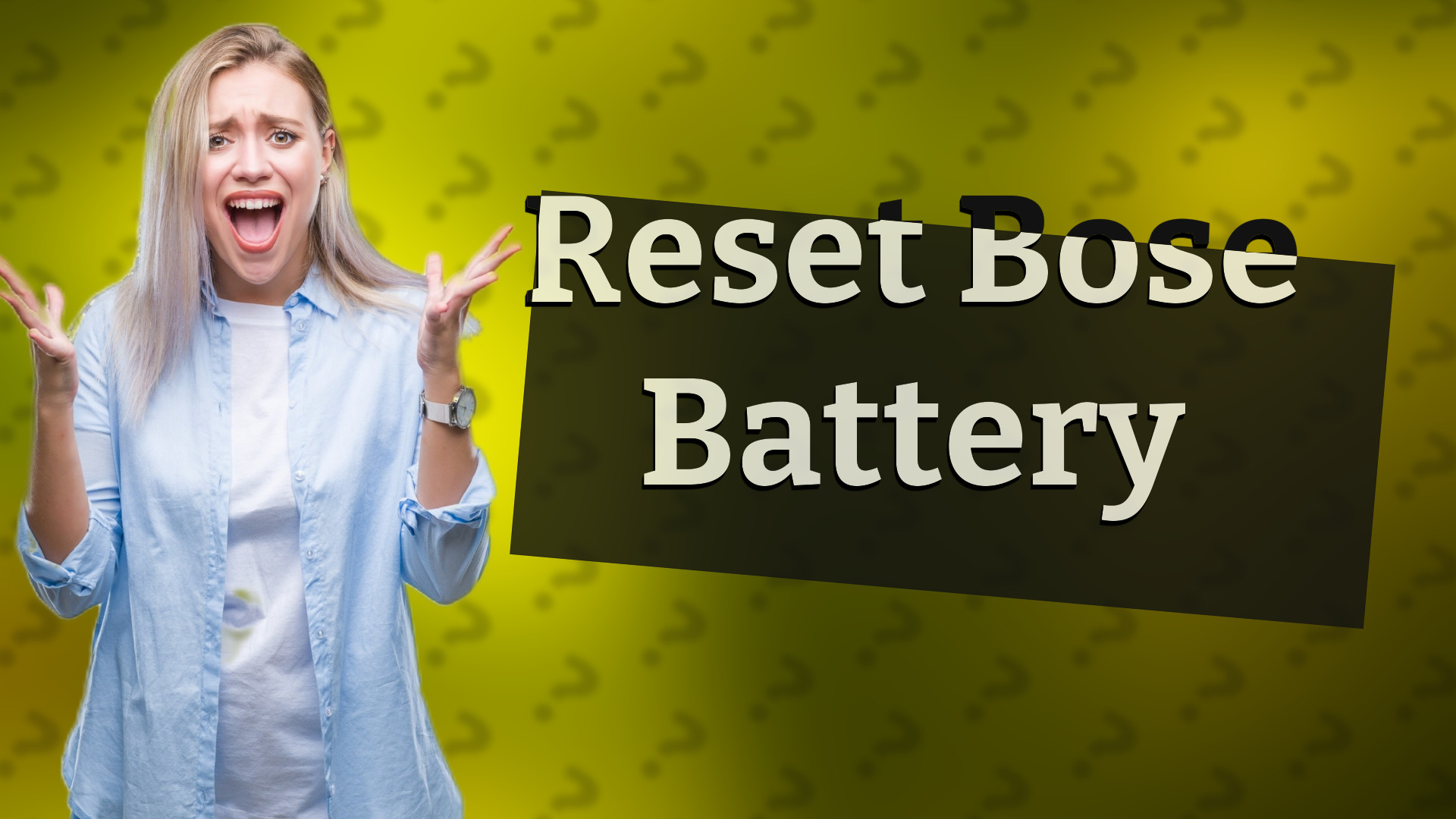 Reset Bose Battery