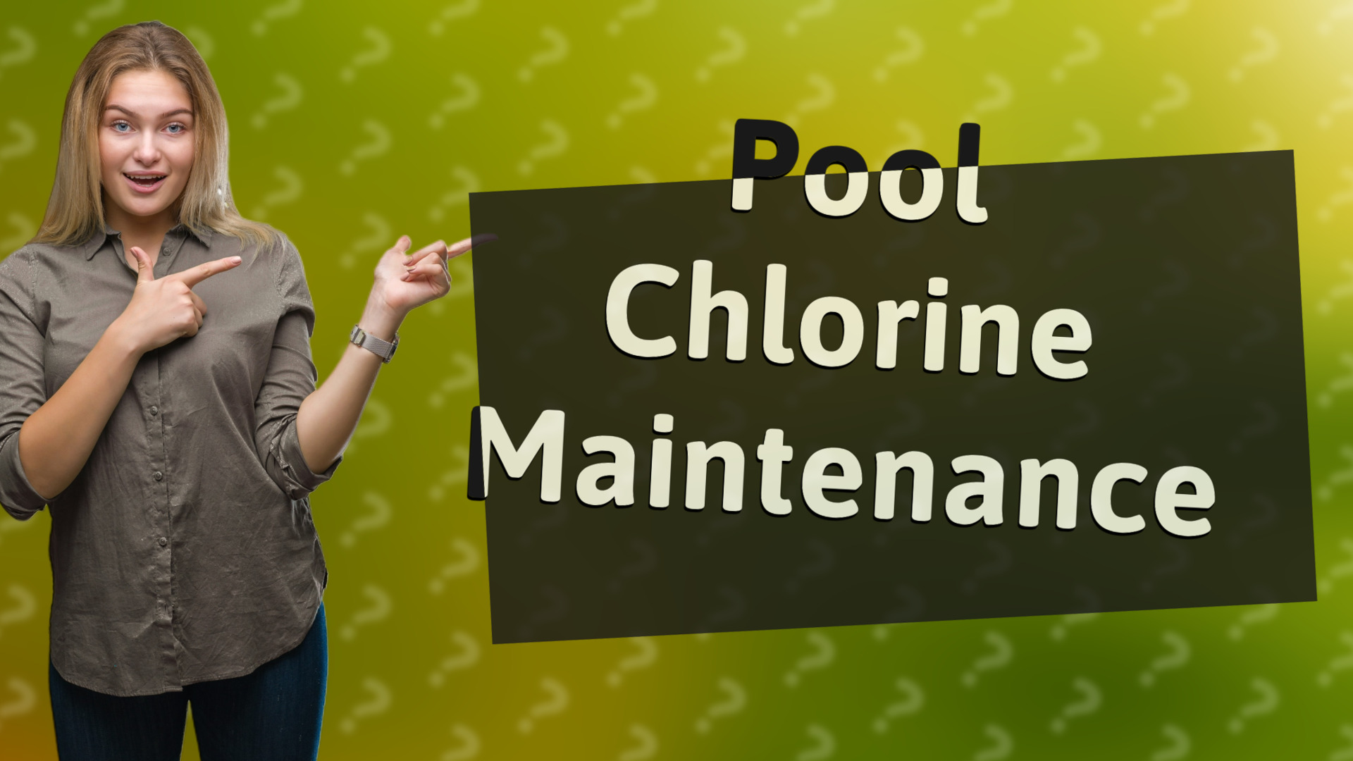Pool Chlorine Maintenance