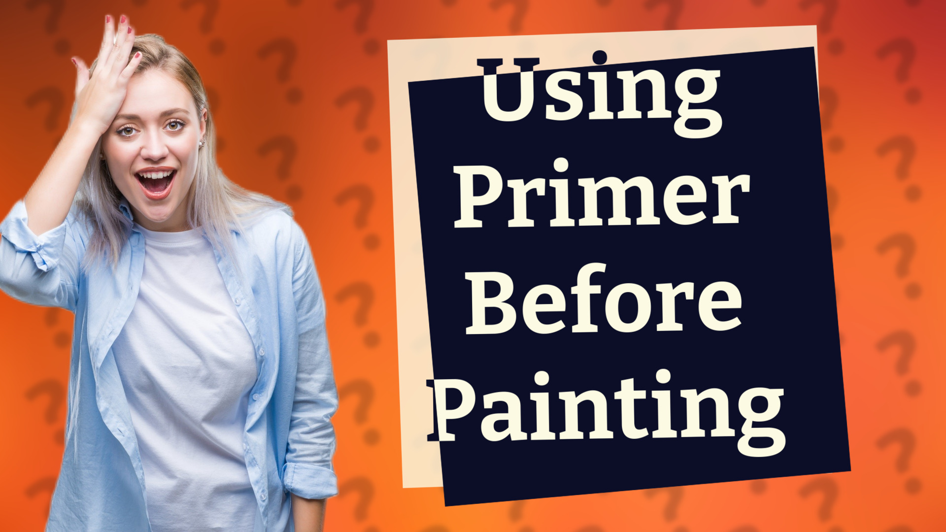 Using Primer Before Painting