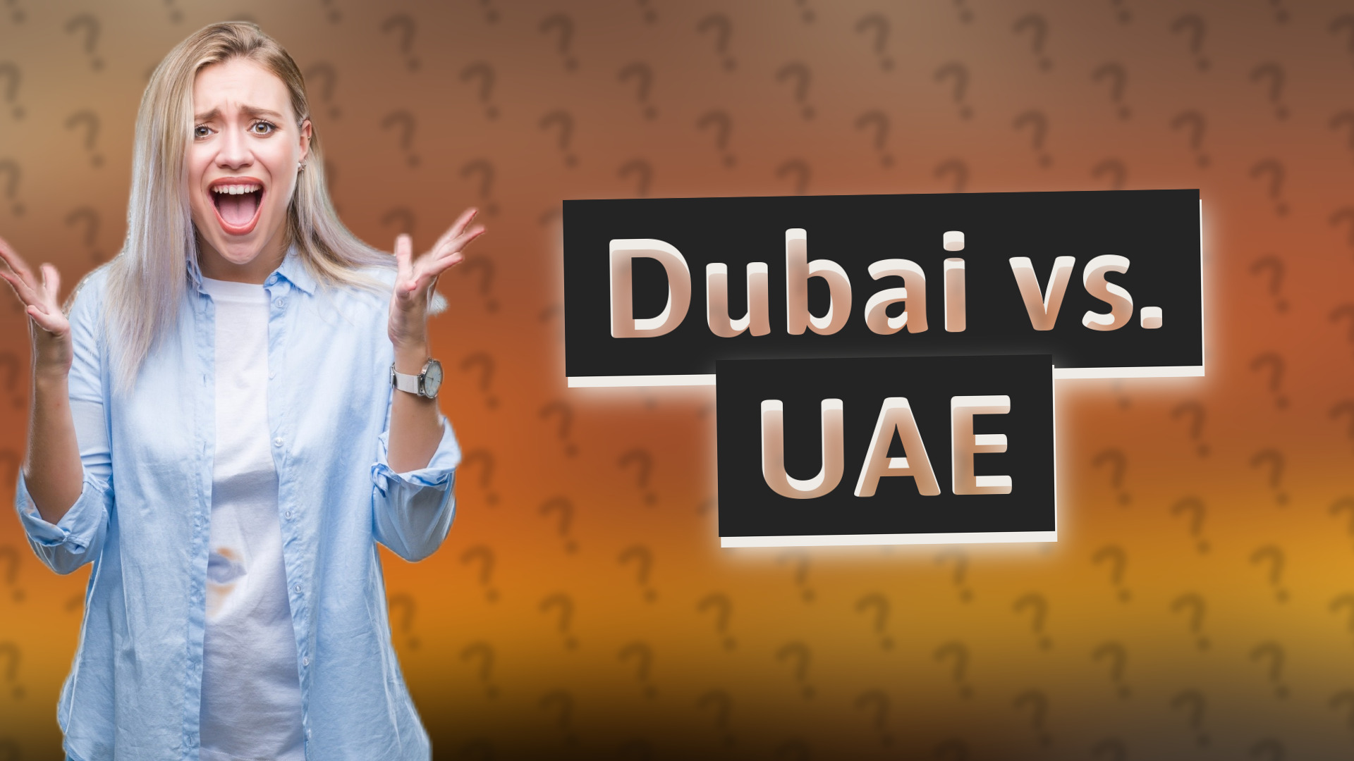 Dubai vs. UAE