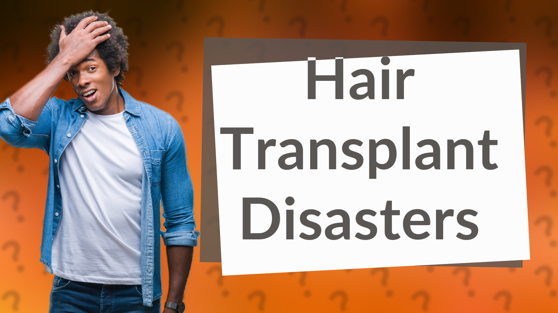 Hair Transplant Disasters