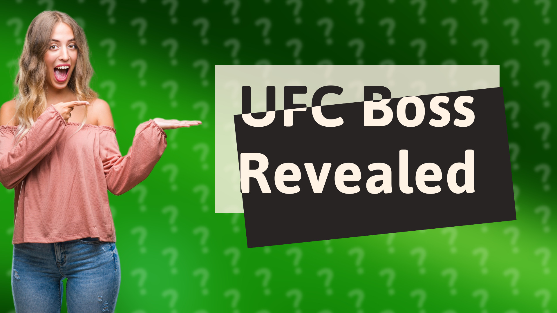 UFC Boss Revealed
