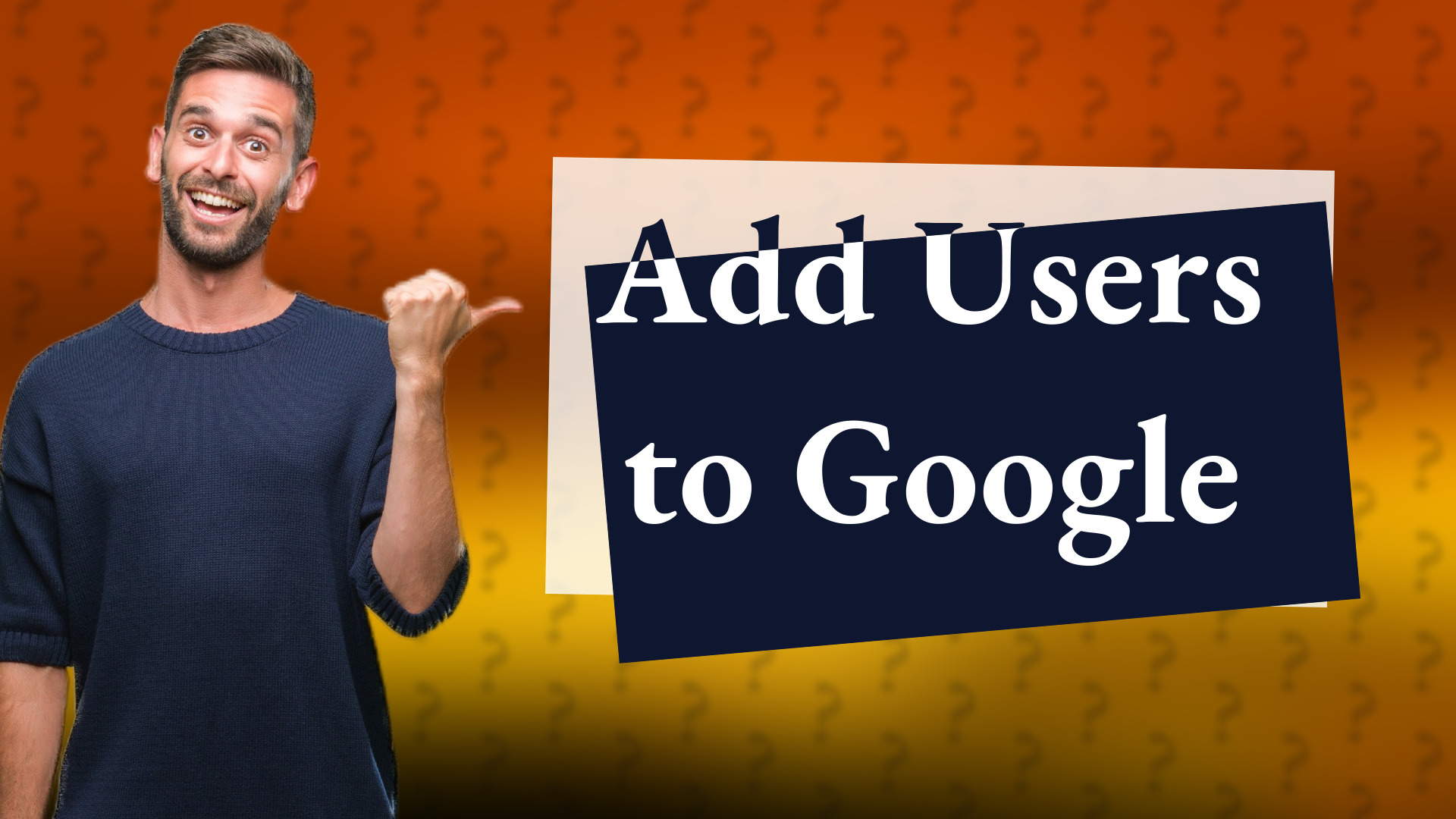 Add Users to Google