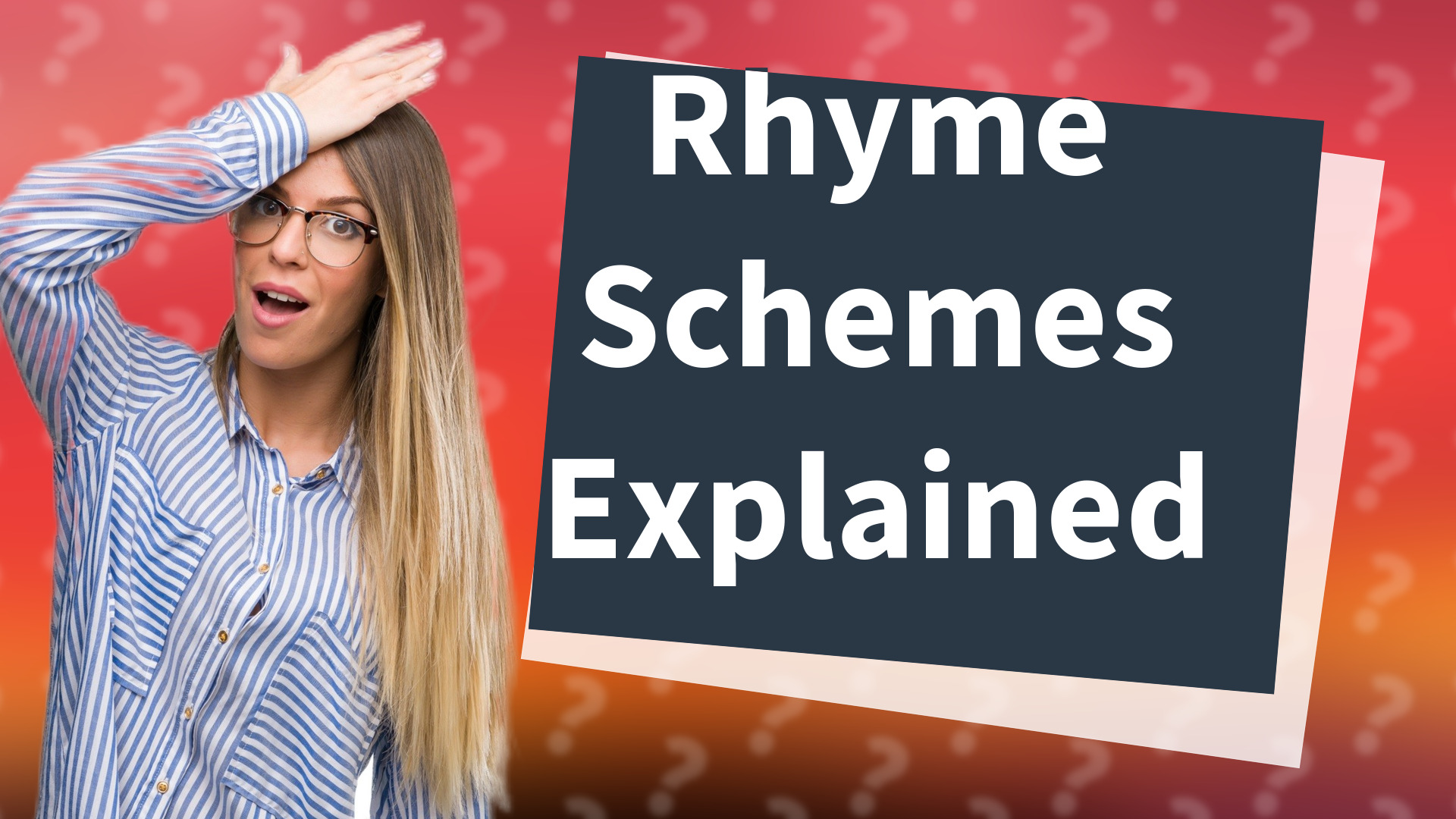 Rhyme Schemes Explained