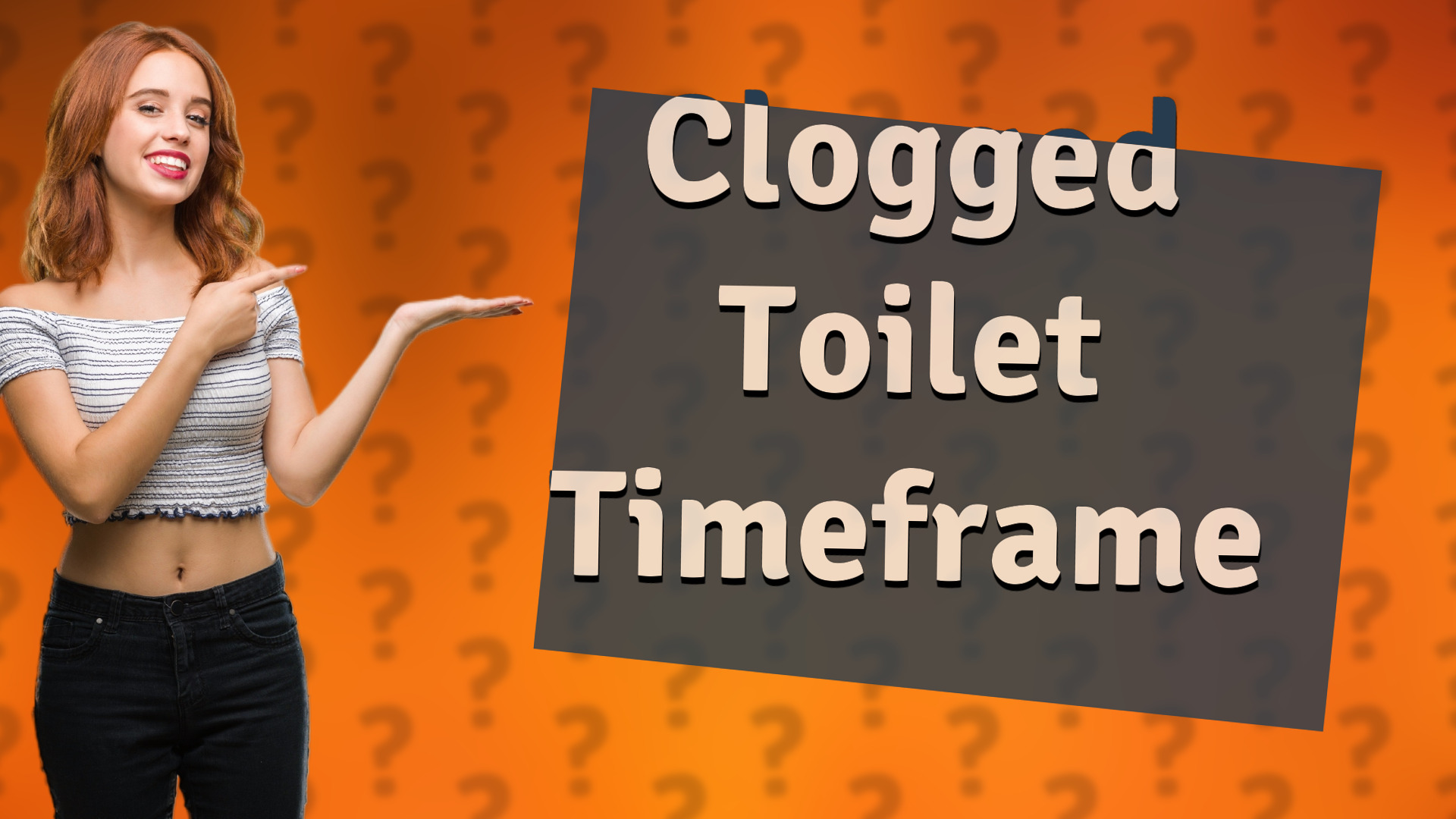 Clogged Toilet Timeframe