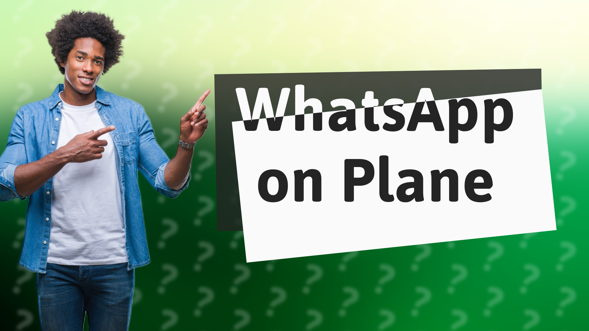 WhatsApp on Plane