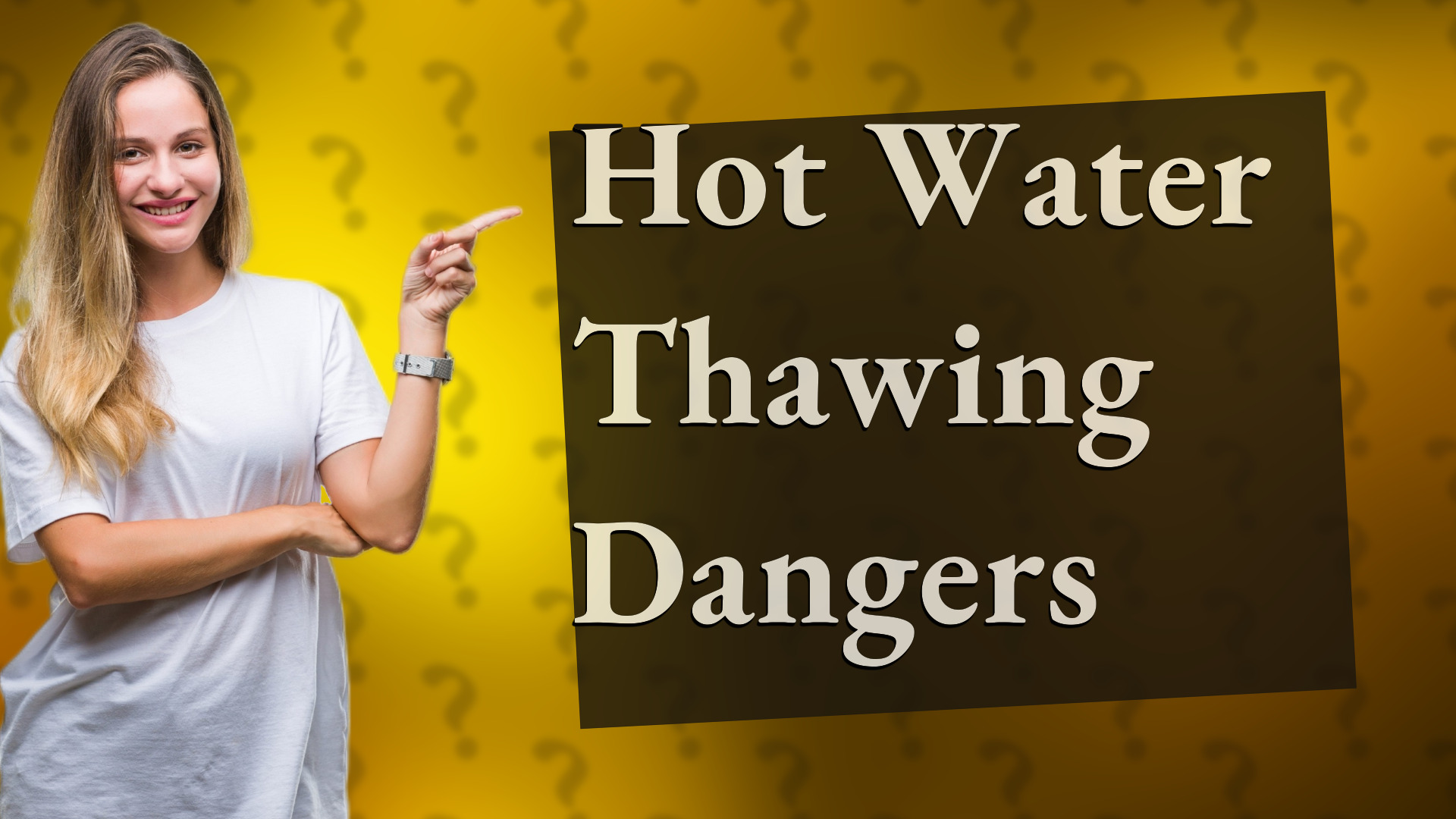 Hot Water Thawing Dangers