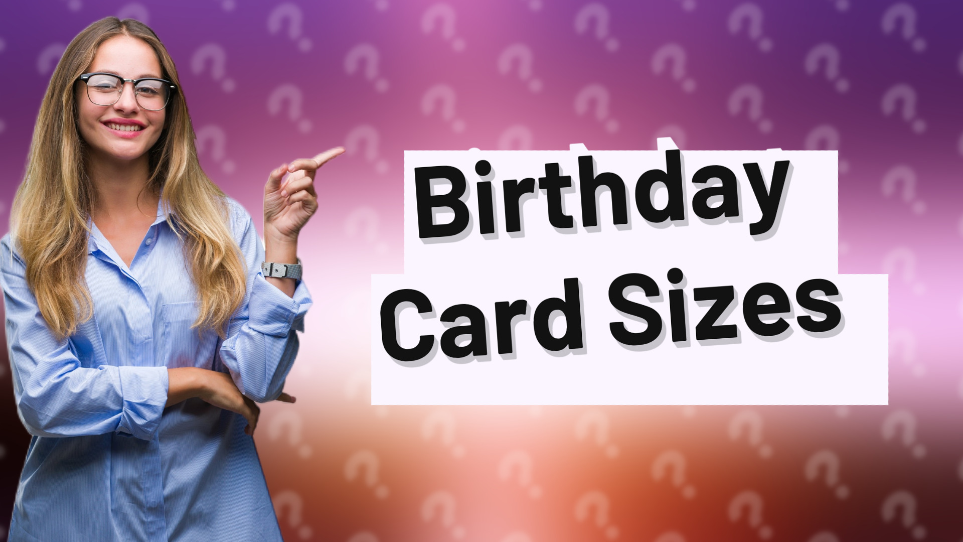 Birthday Card Sizes