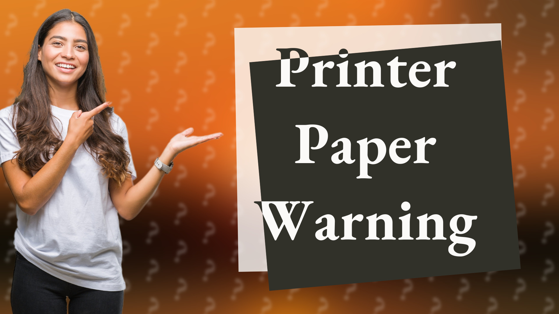 Printer Paper Warning
