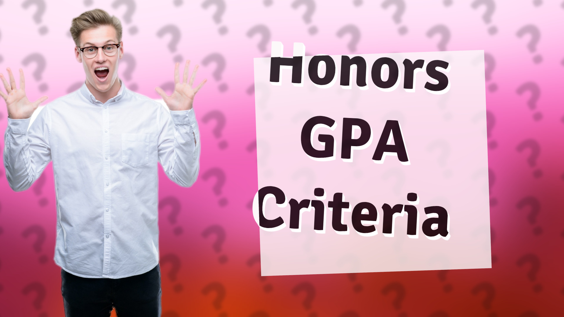 Honors GPA Criteria