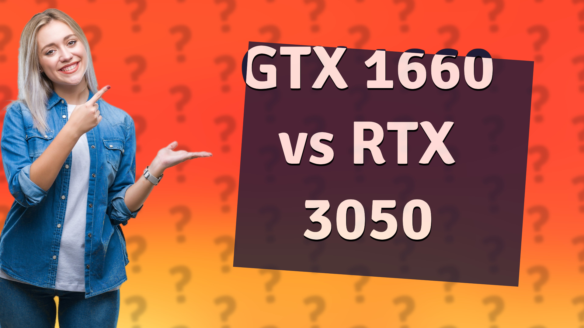 GTX 1660 vs RTX 3050
