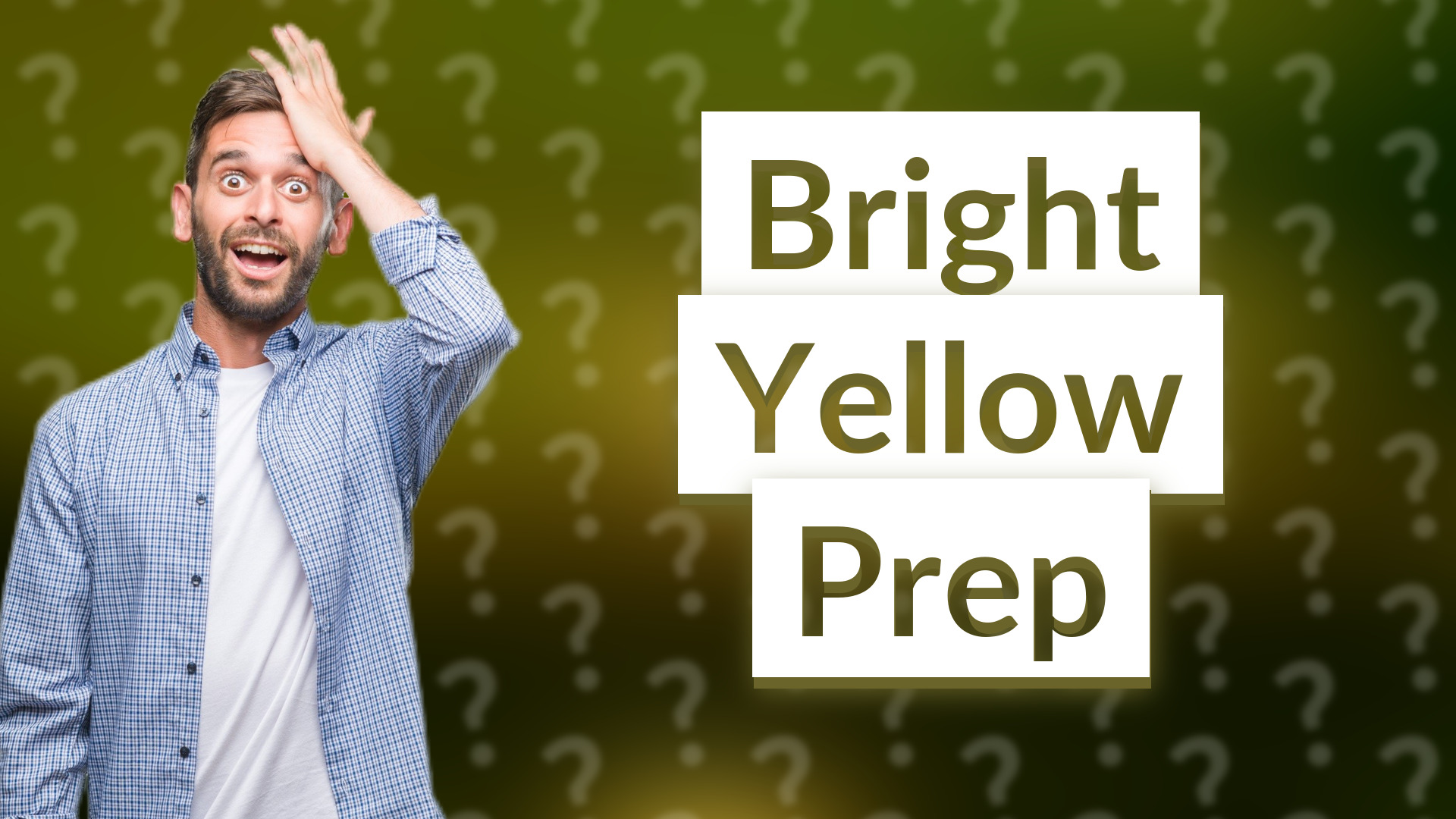 Bright Yellow Prep