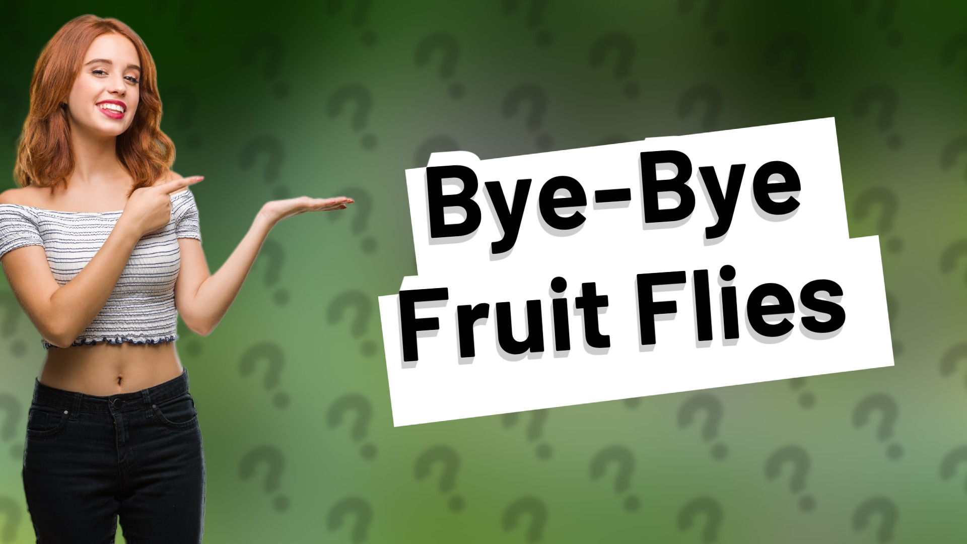 Bye-Bye Fruit Flies