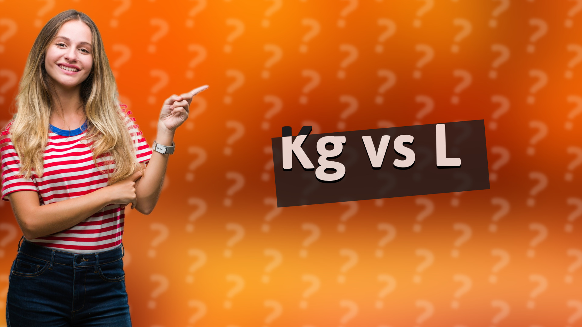 Kg vs L