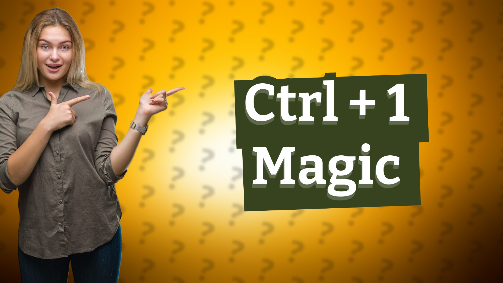 Ctrl + 1 Magic