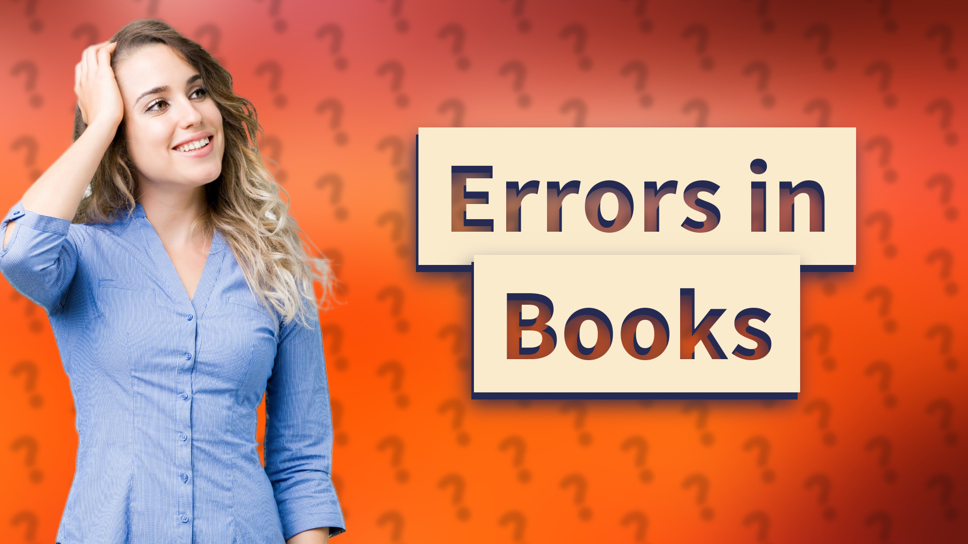 Errors in Books