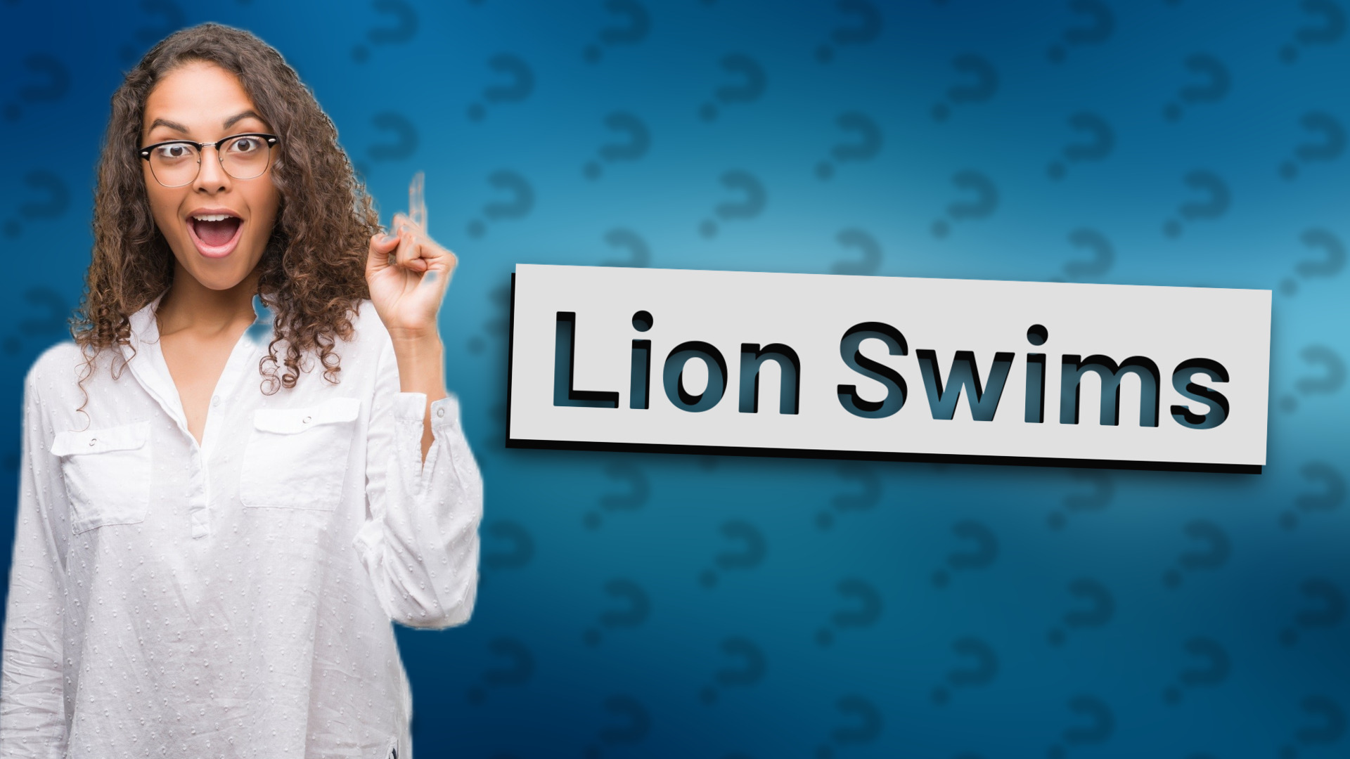 Lion Swims