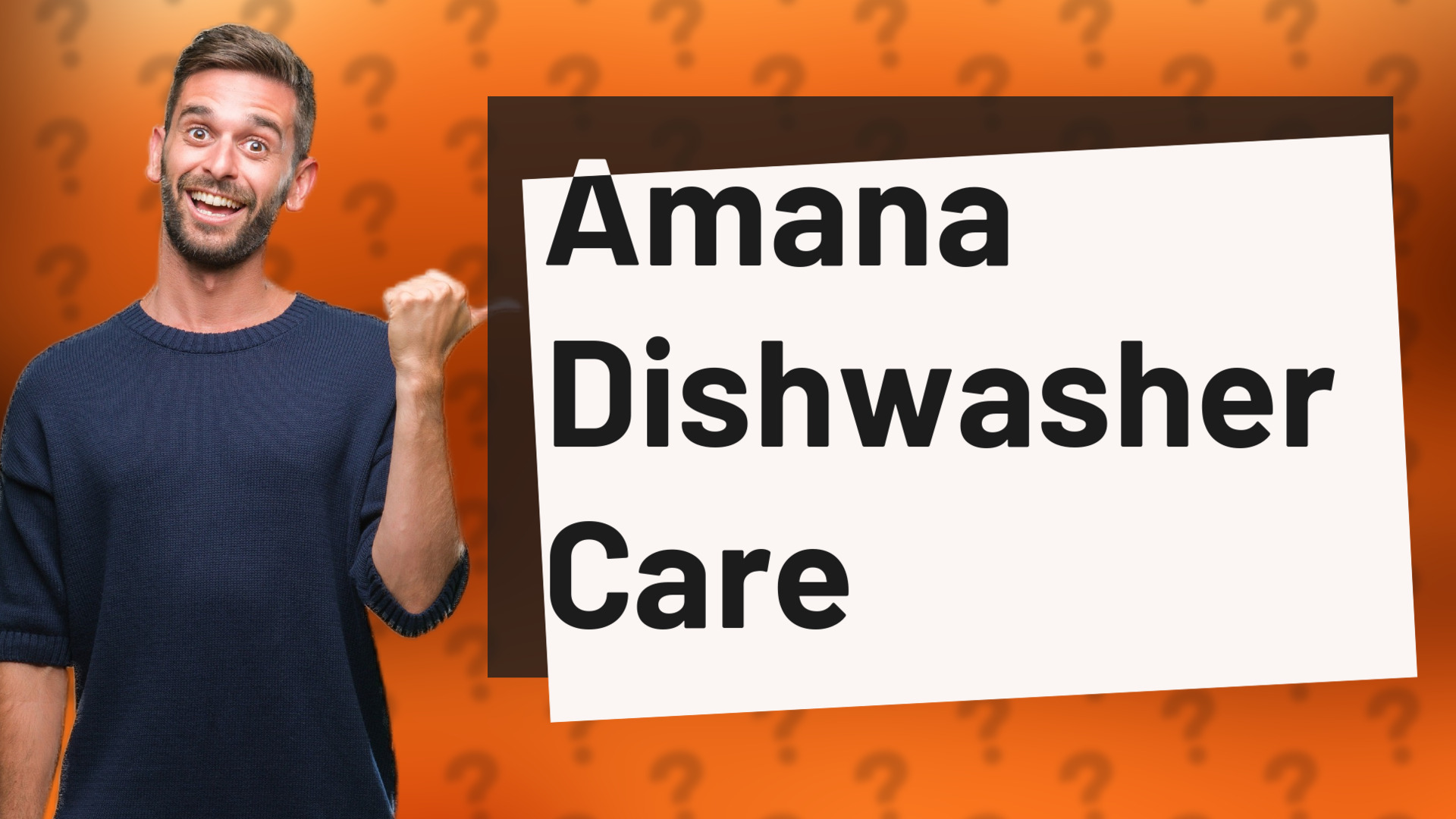Amana Dishwasher Care