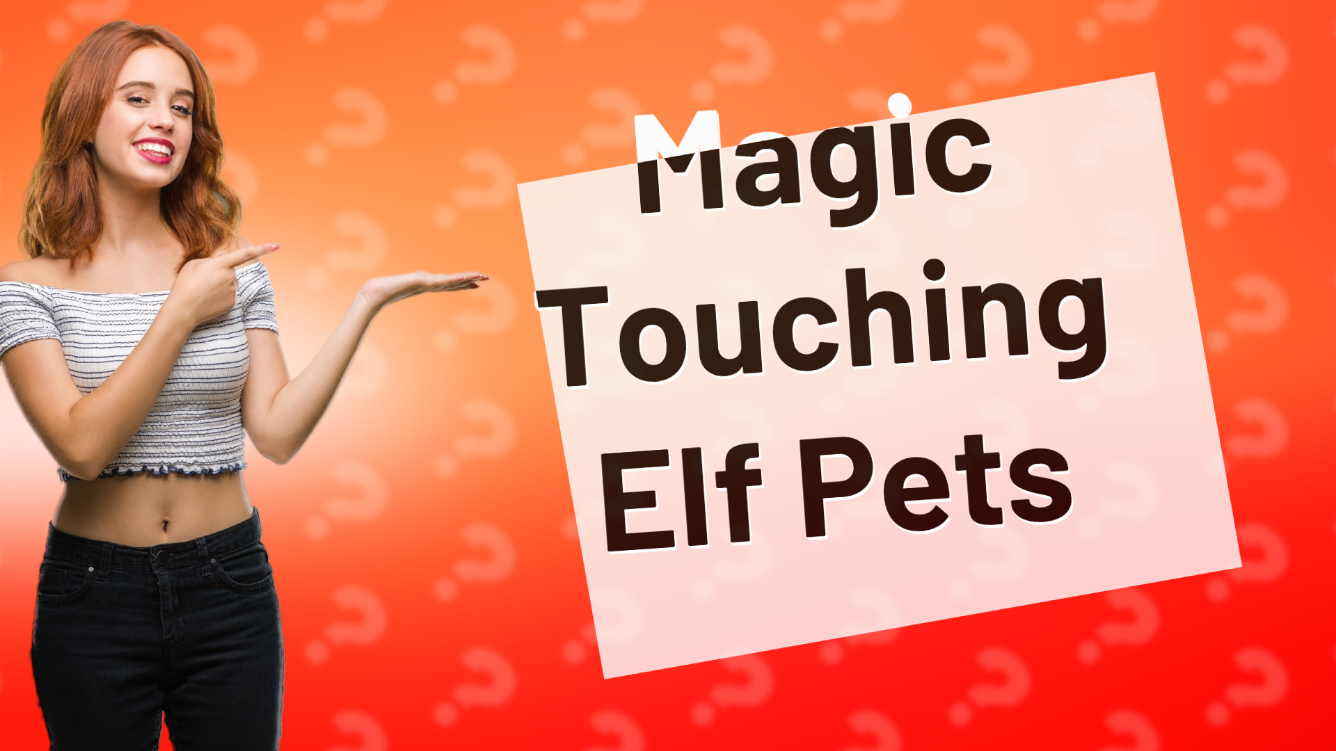 Magic Touching Elf Pets
