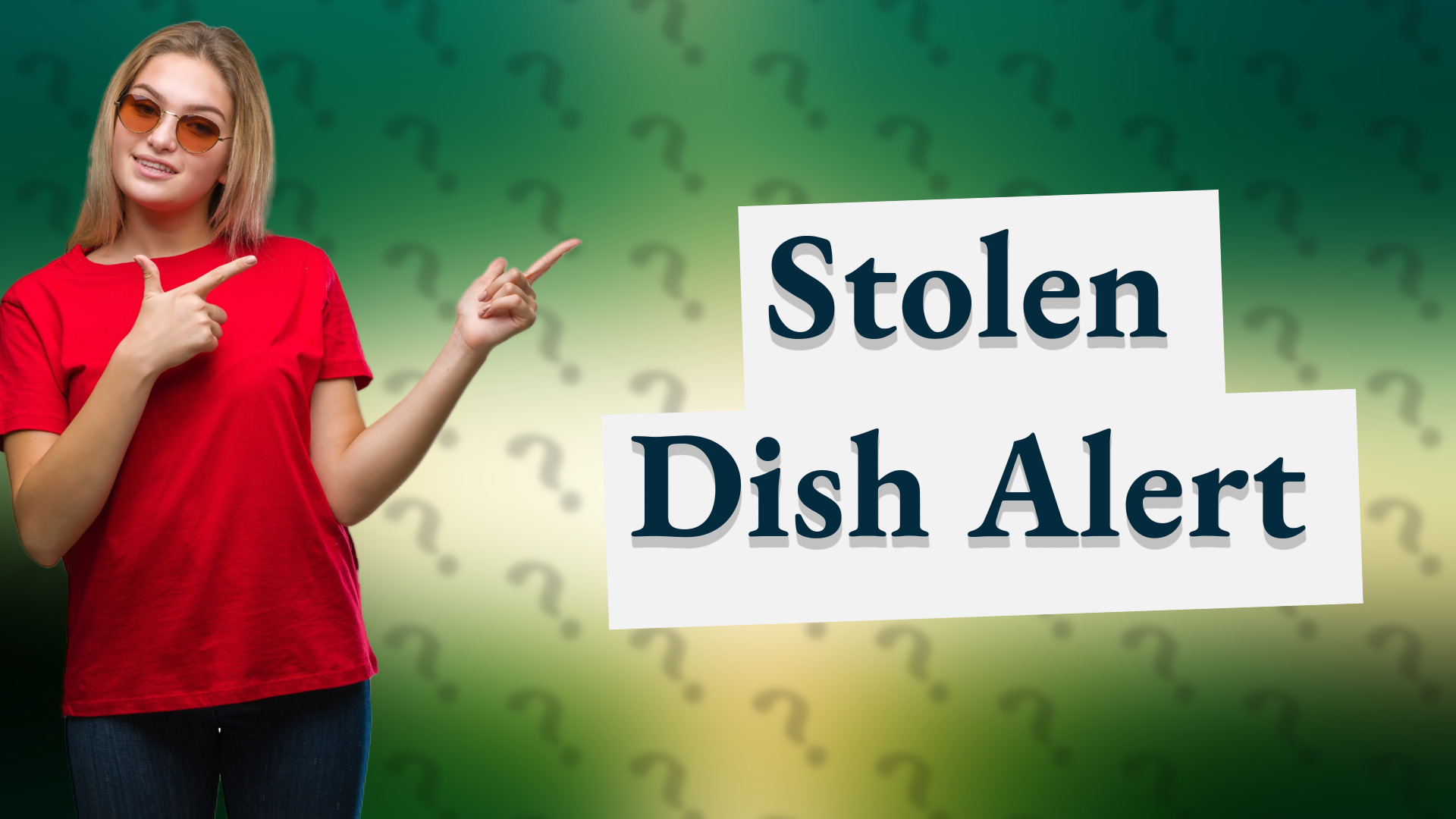 Stolen Dish Alert