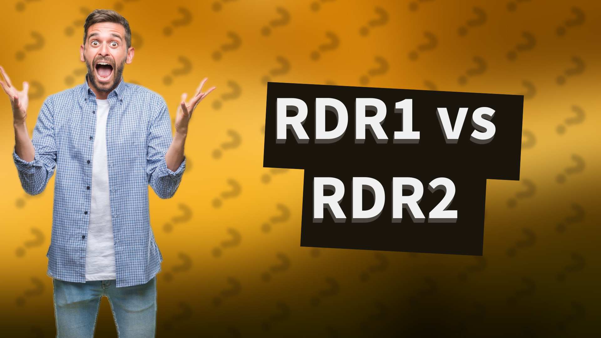 RDR1 vs RDR2