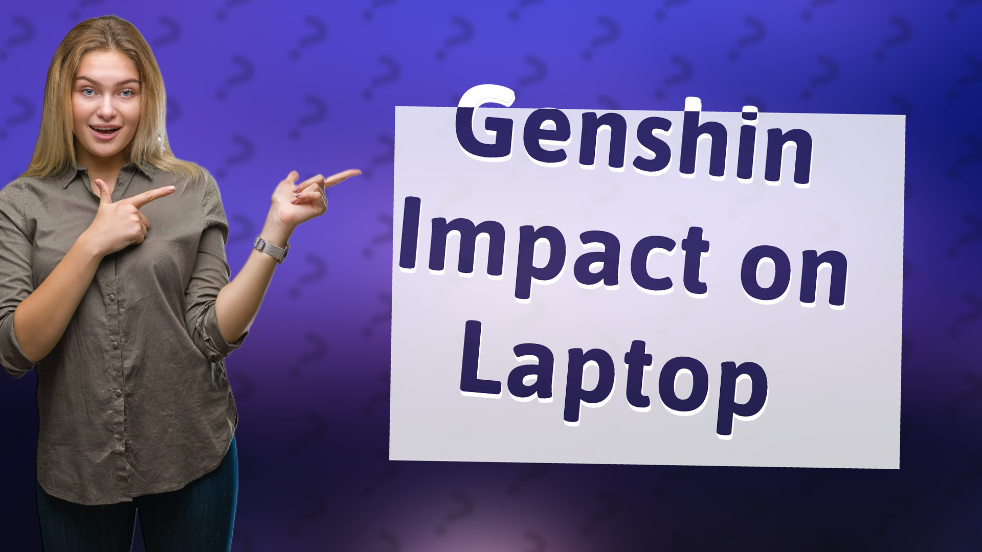 Genshin Impact on Laptop