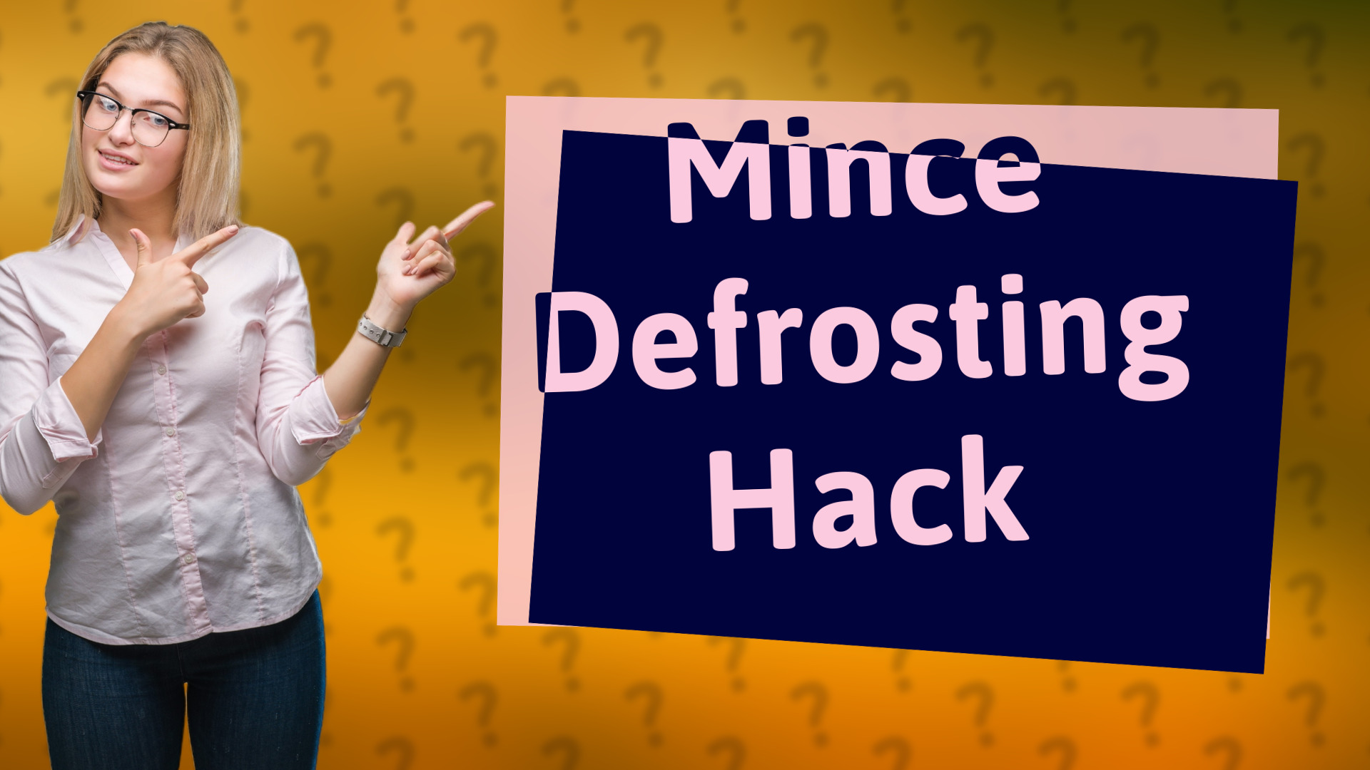 Mince Defrosting Hack