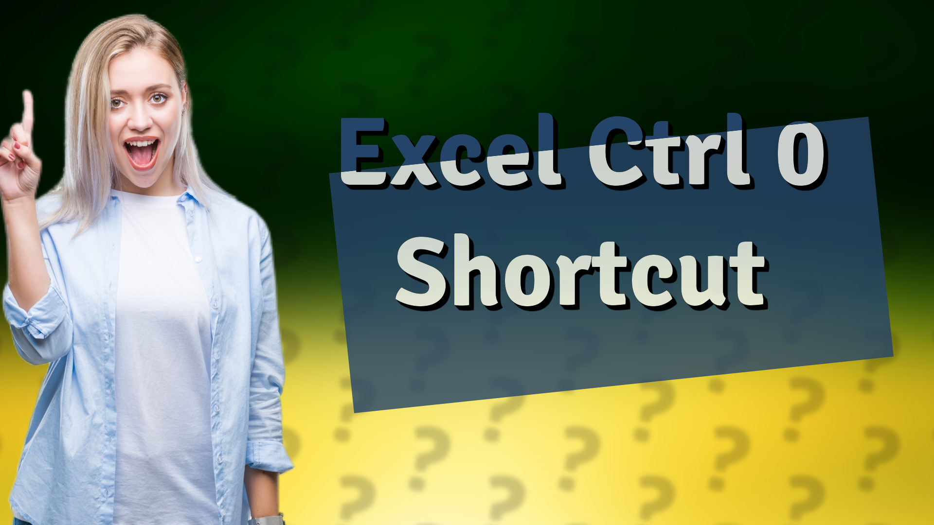 Excel Ctrl 0 Shortcut