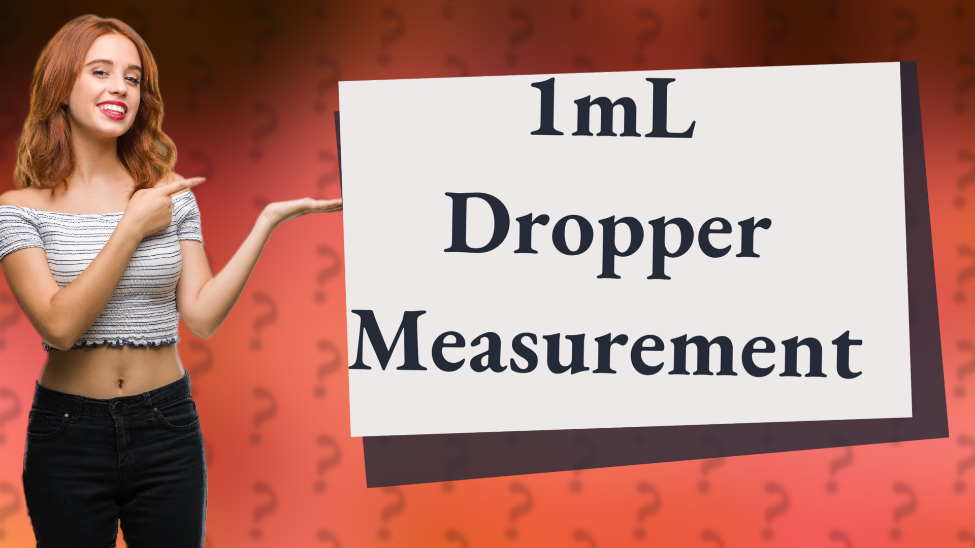 1mL Dropper Measurement