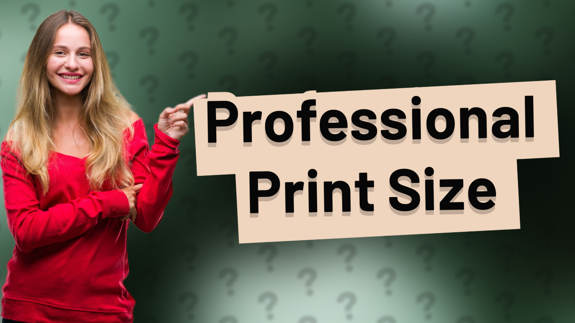 Professional Print Size