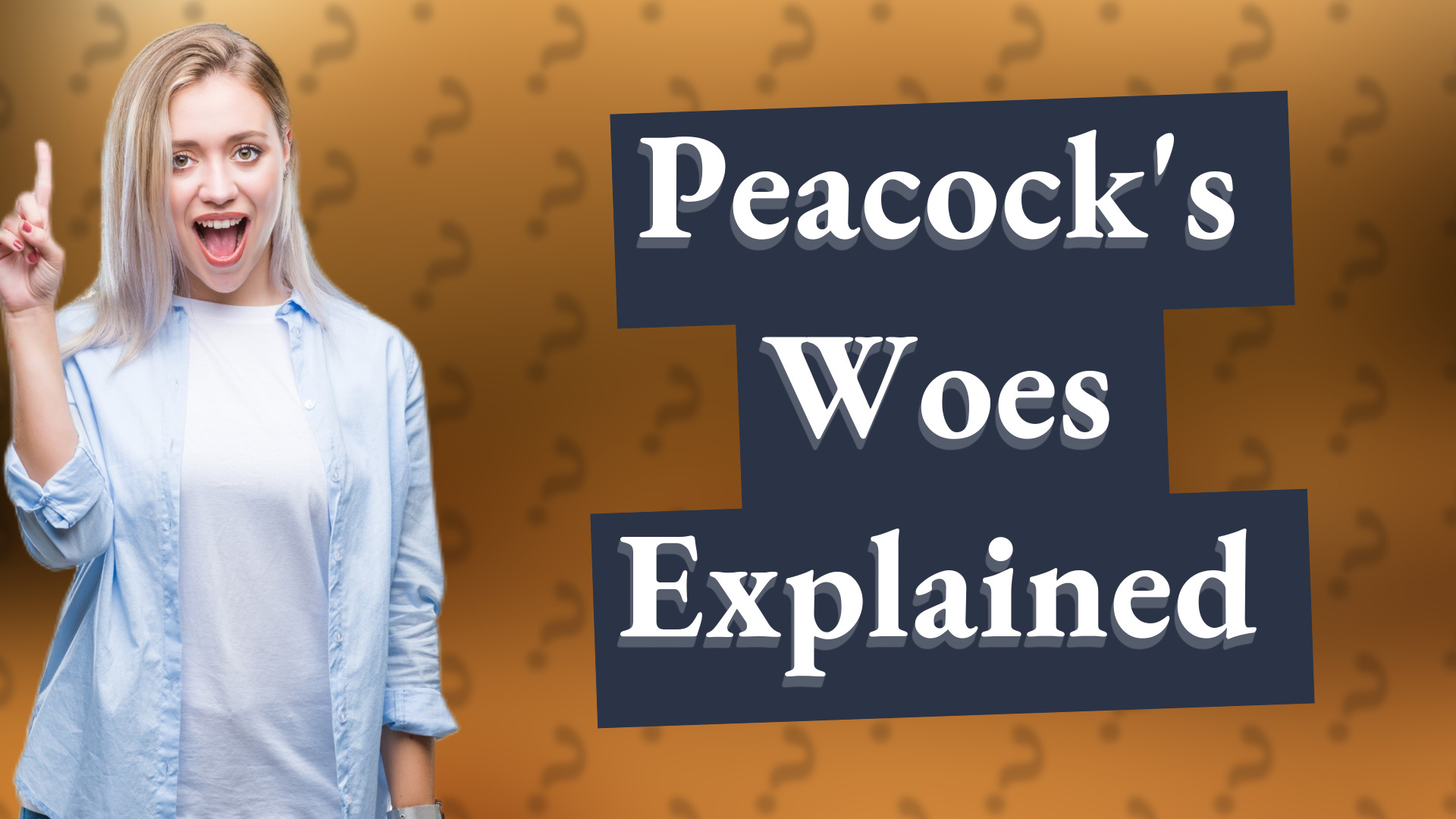 Peacock's Woes Explained