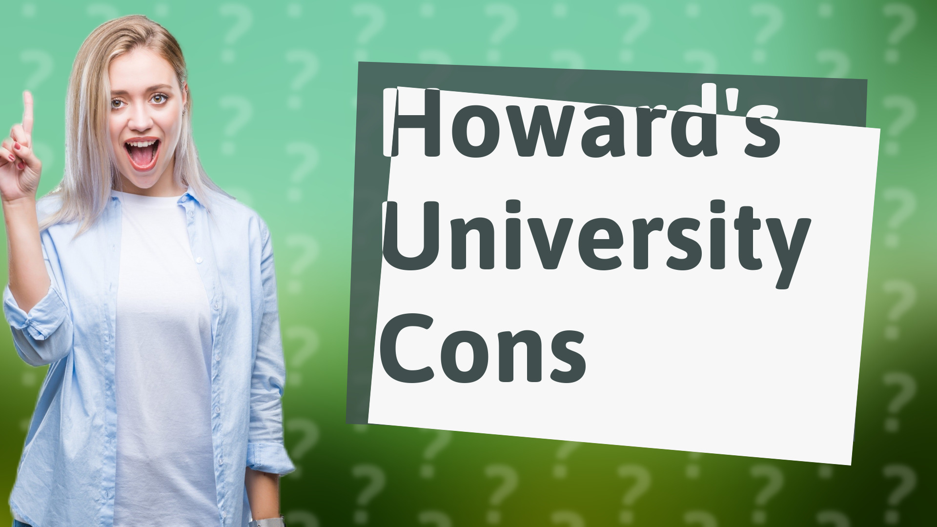 Howard's University Cons
