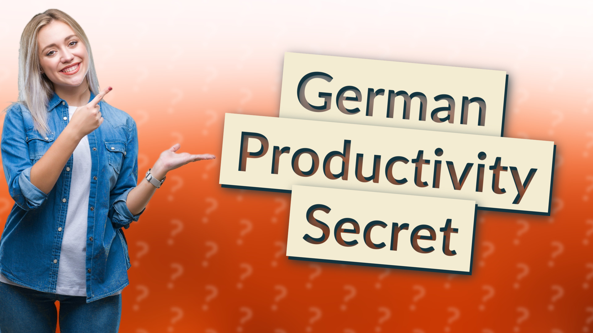 German Productivity Secret