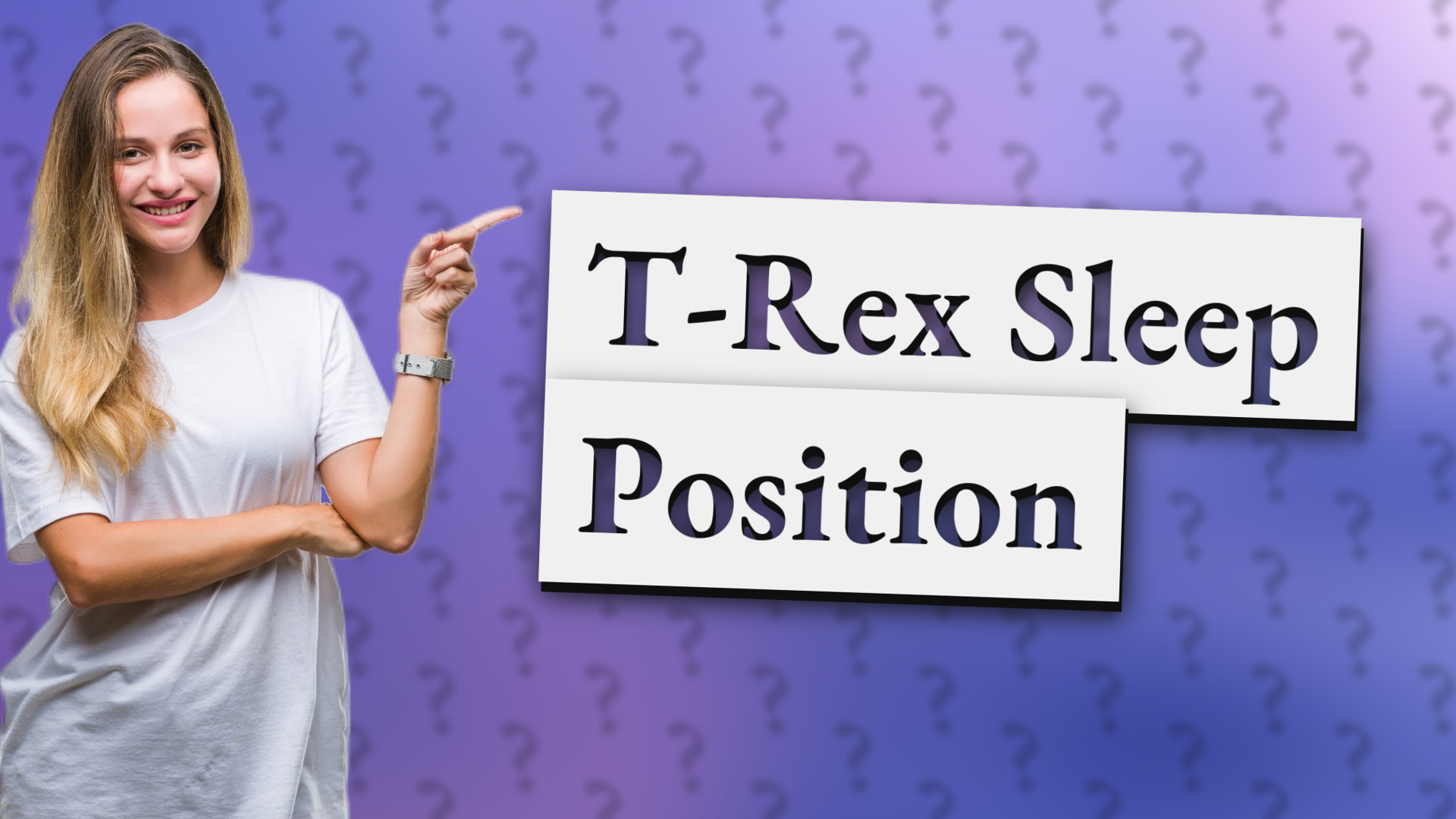 T-Rex Sleep Position