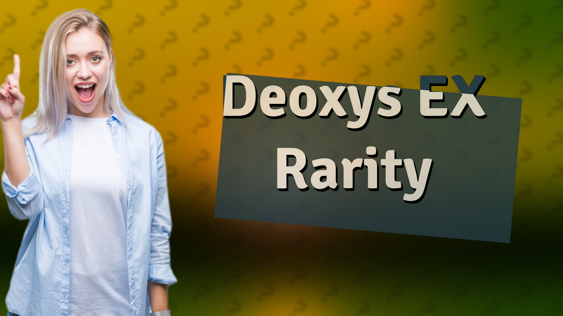 Deoxys EX Rarity