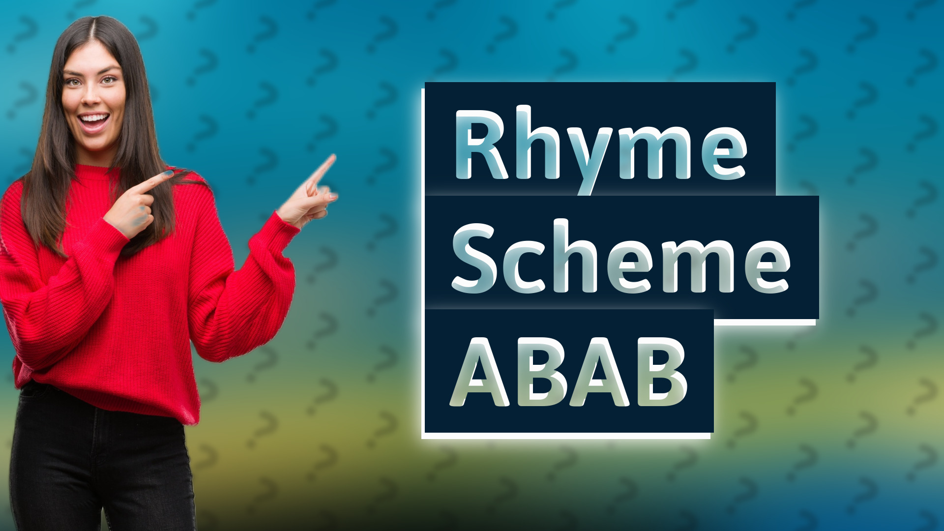 Rhyme Scheme ABAB