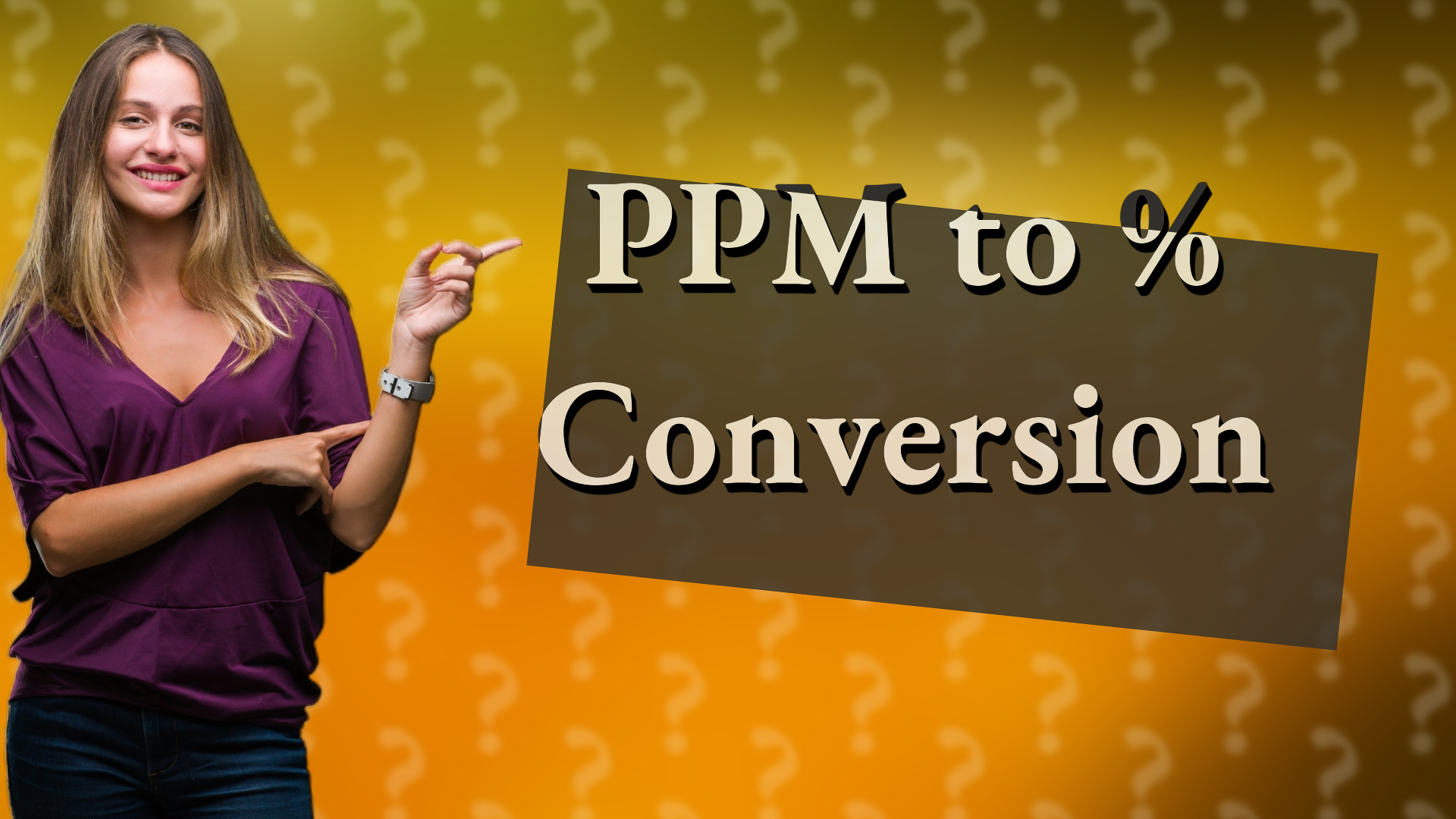 PPM to % Conversion