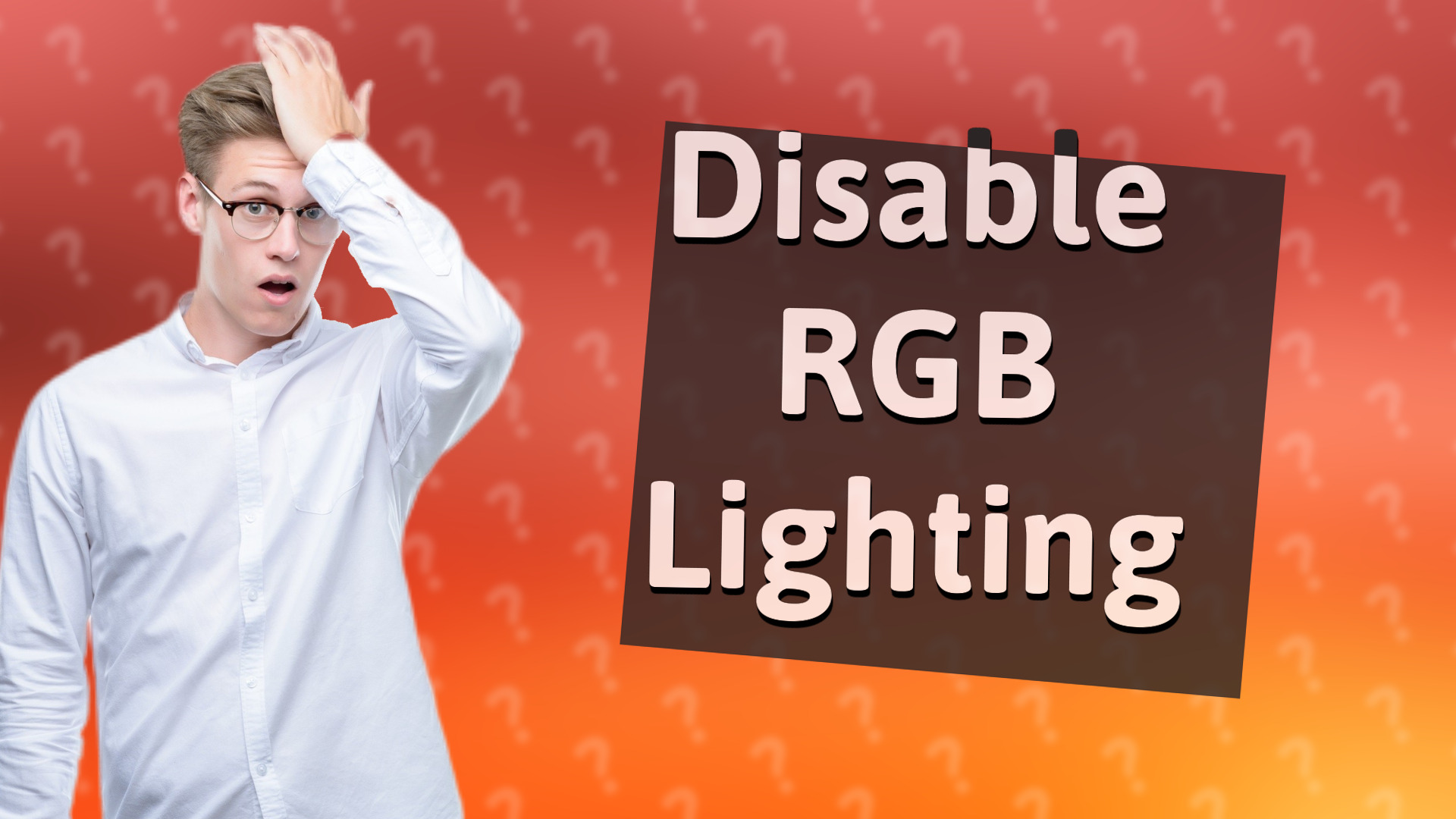 Disable RGB Lighting
