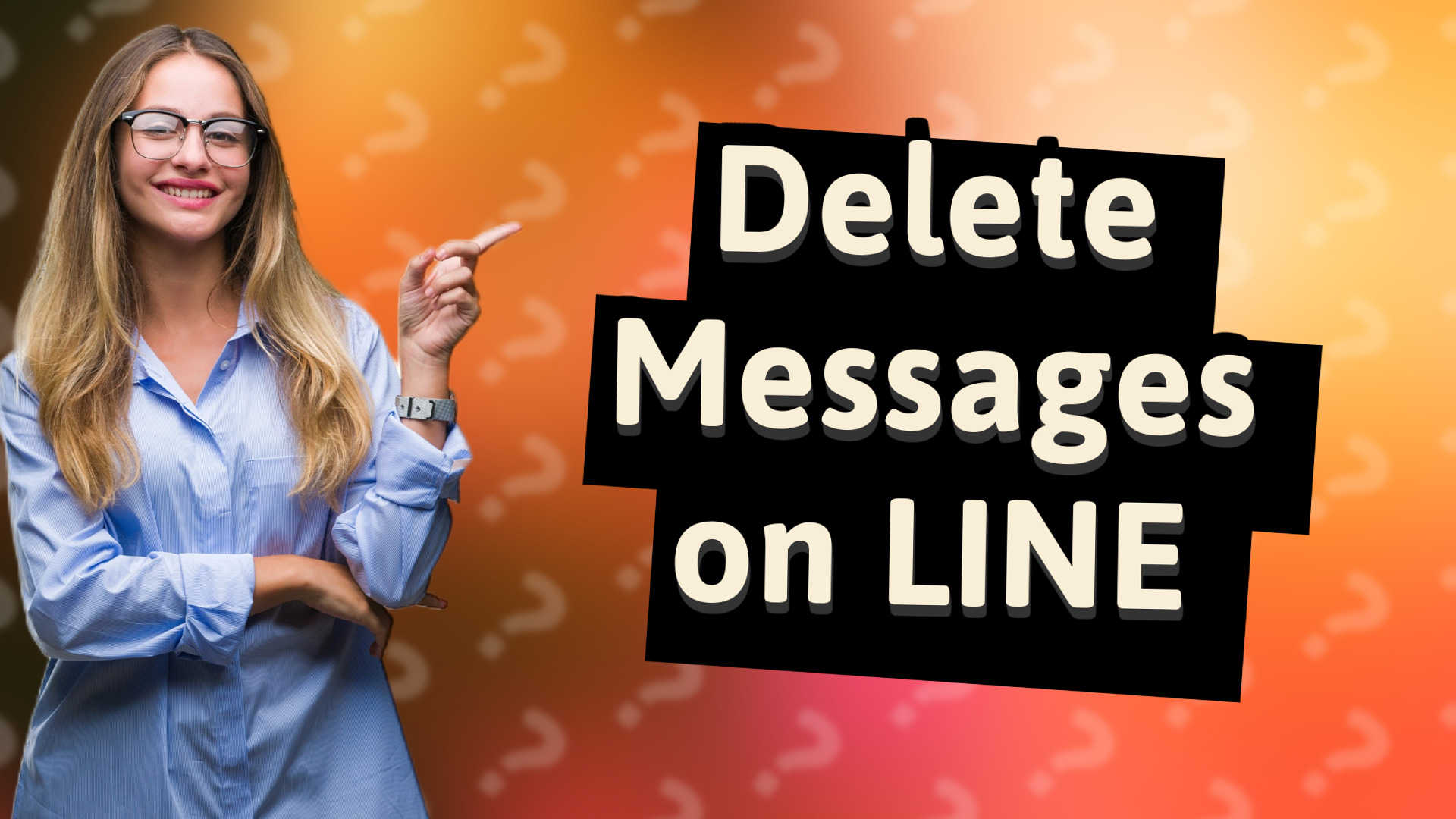 Delete Messages on LINE