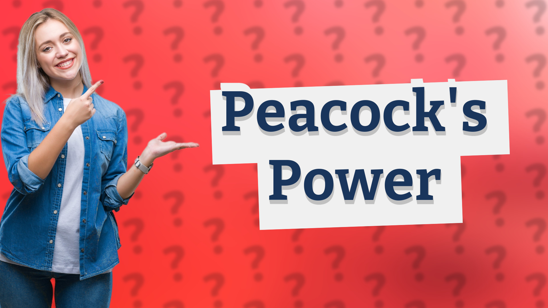 Peacock's Power