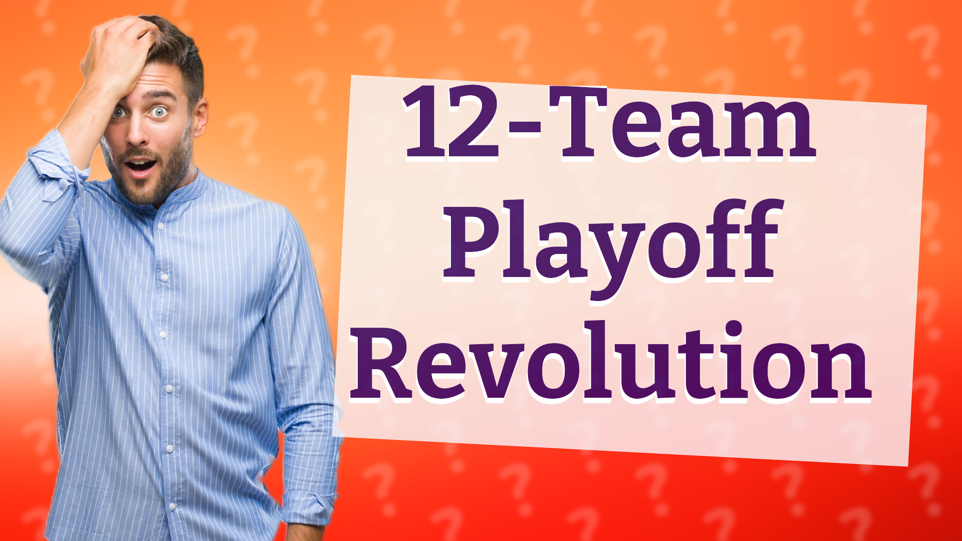 12-Team Playoff Revolution