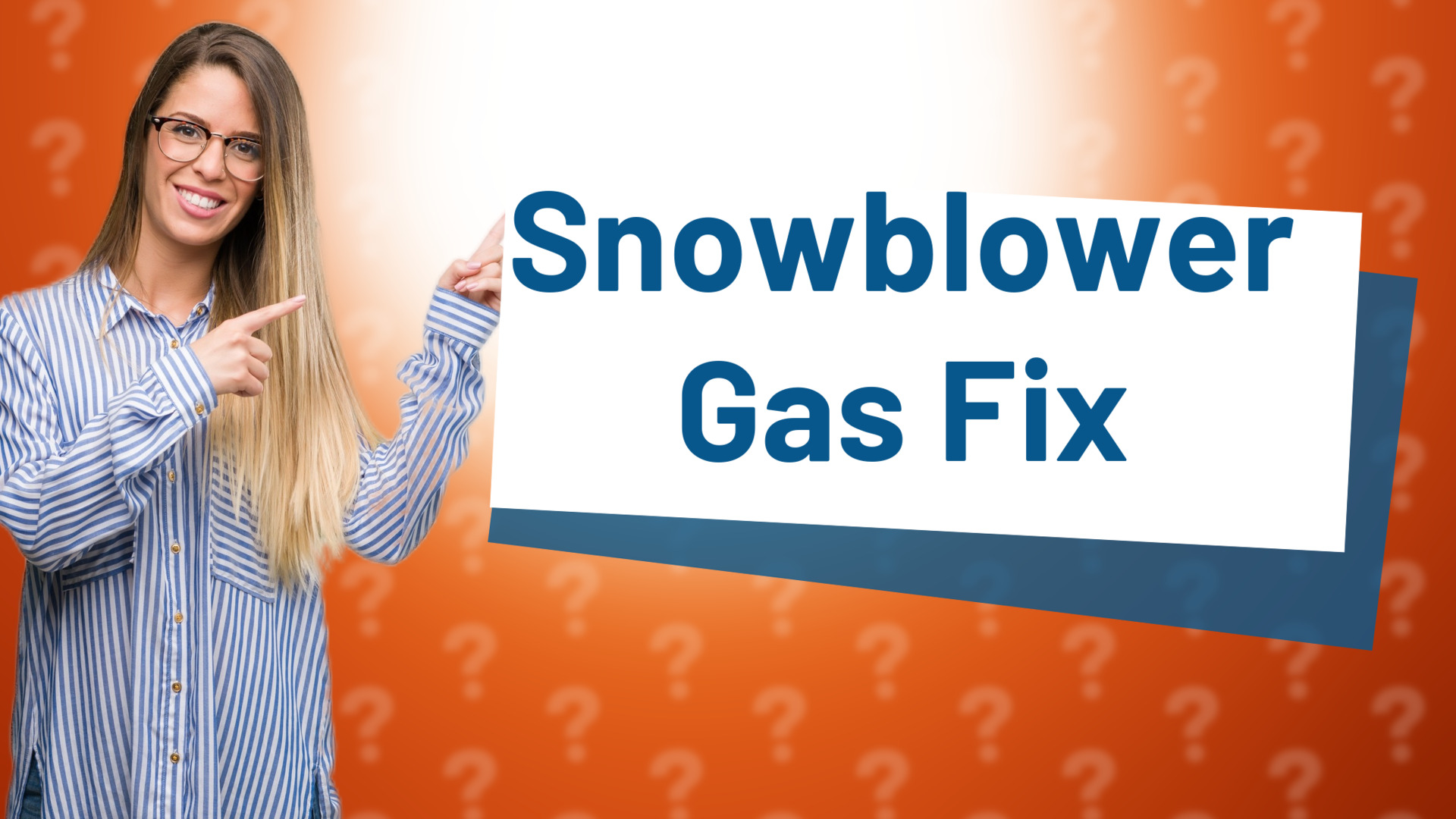 Snowblower Gas Fix