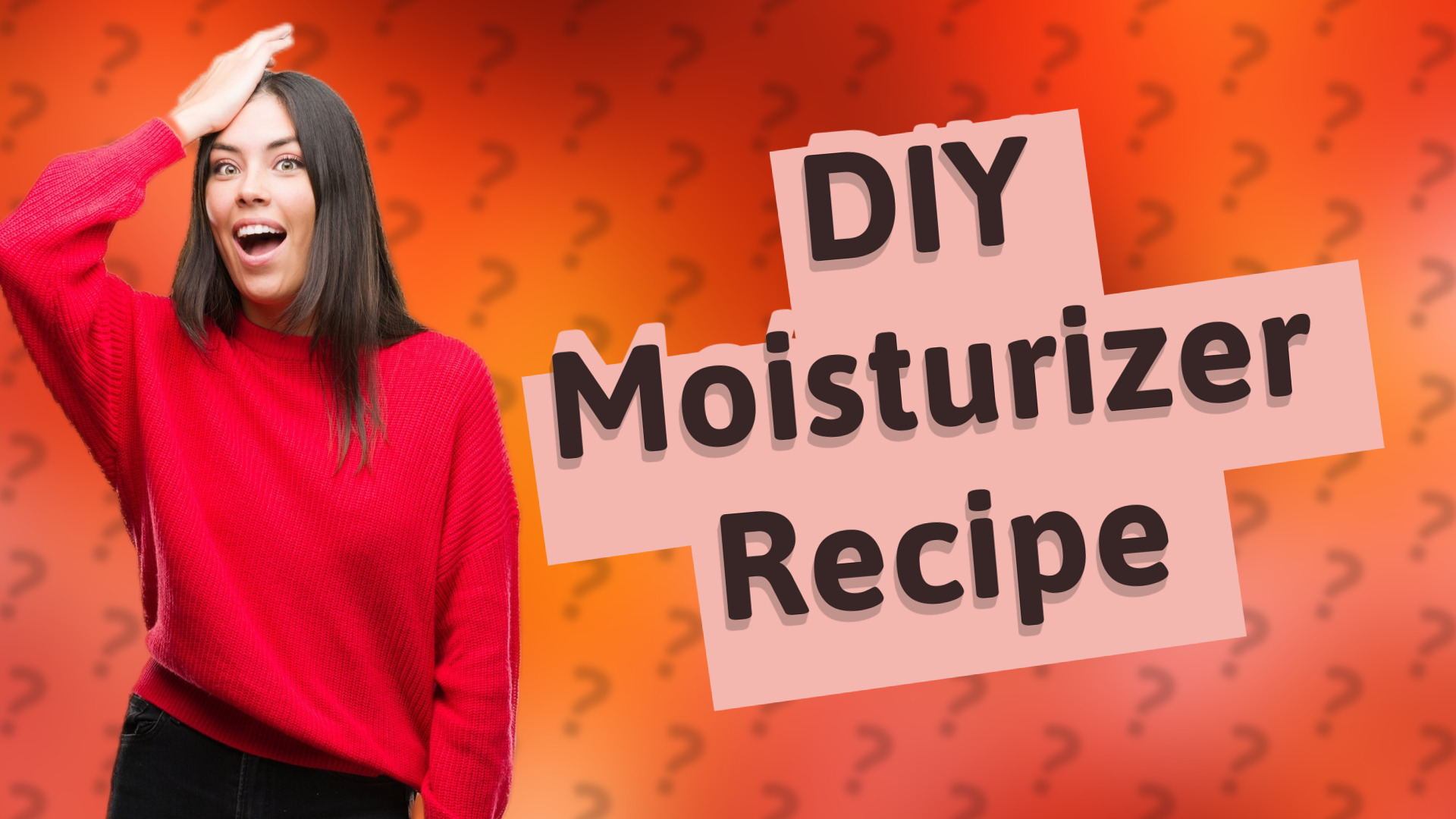 DIY Moisturizer Recipe